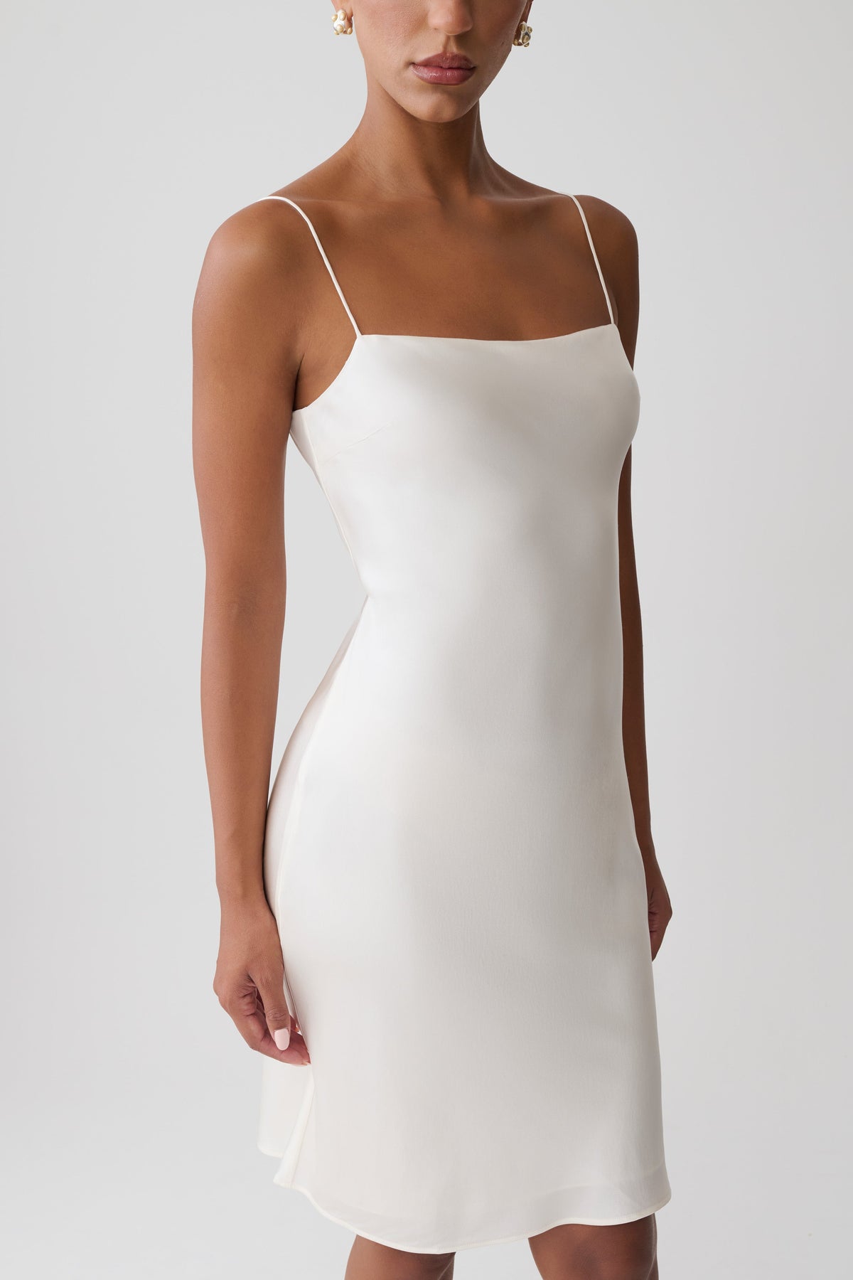 Cathal Silk Blend Midi Dress - Ivory #3