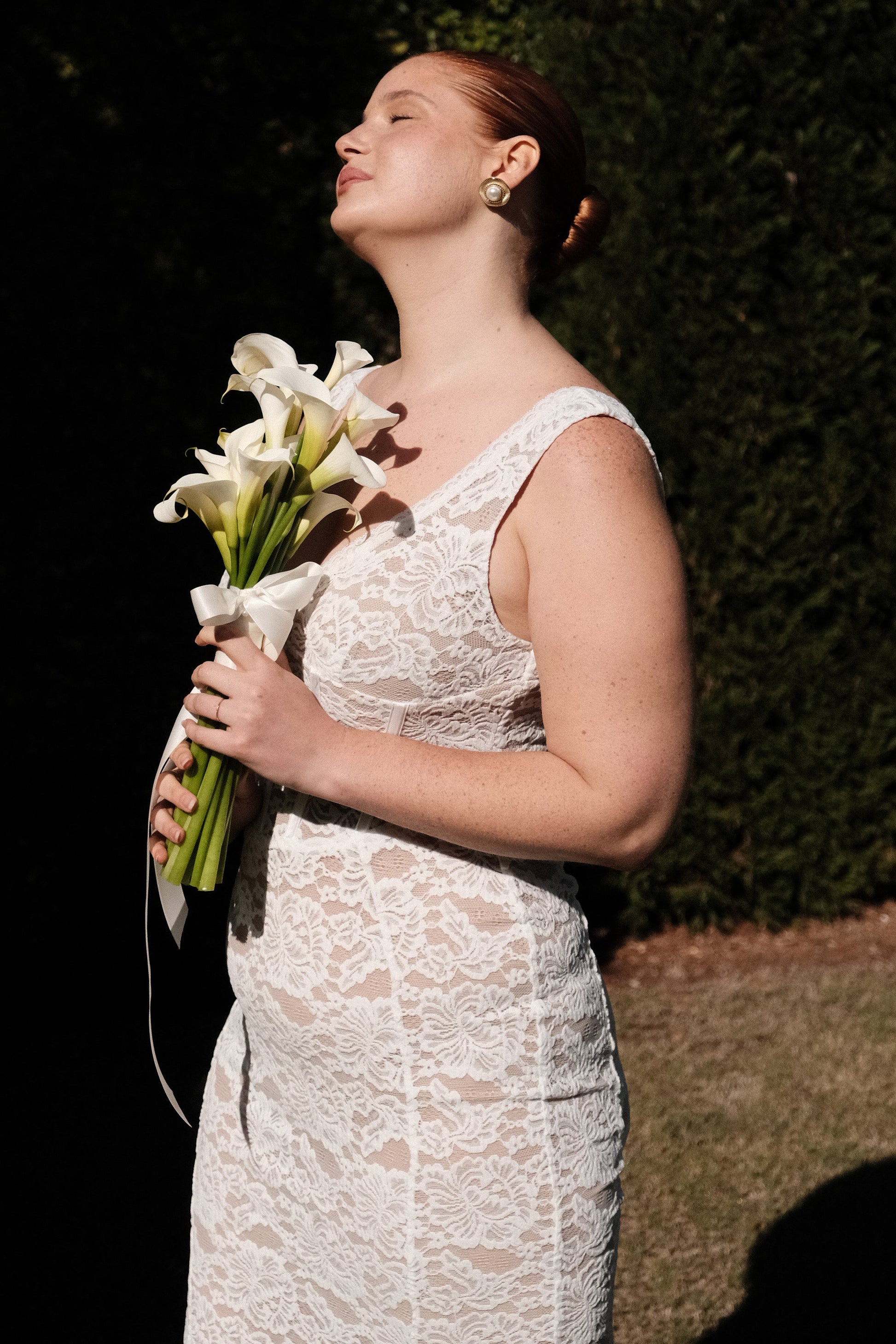 Doria Lace Plisse Midi Dress - Ivory #3