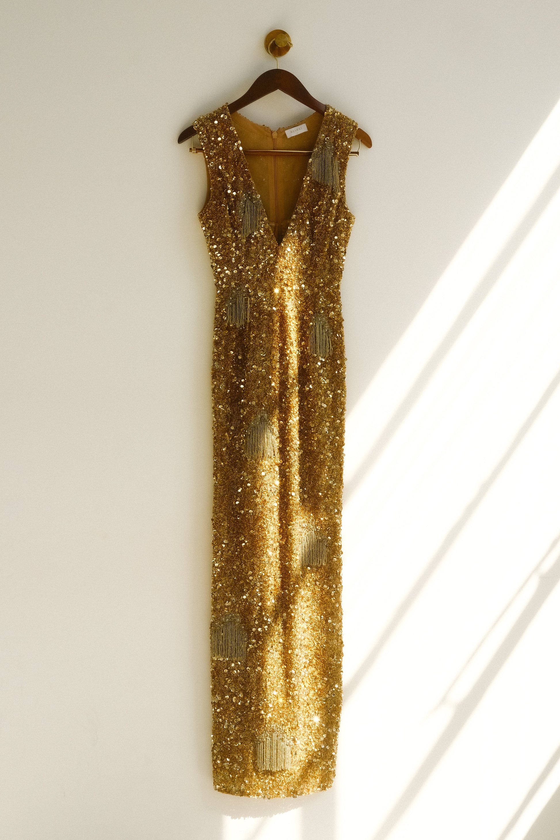 Astor Hand Embellished Maxi Dress - Gold #9