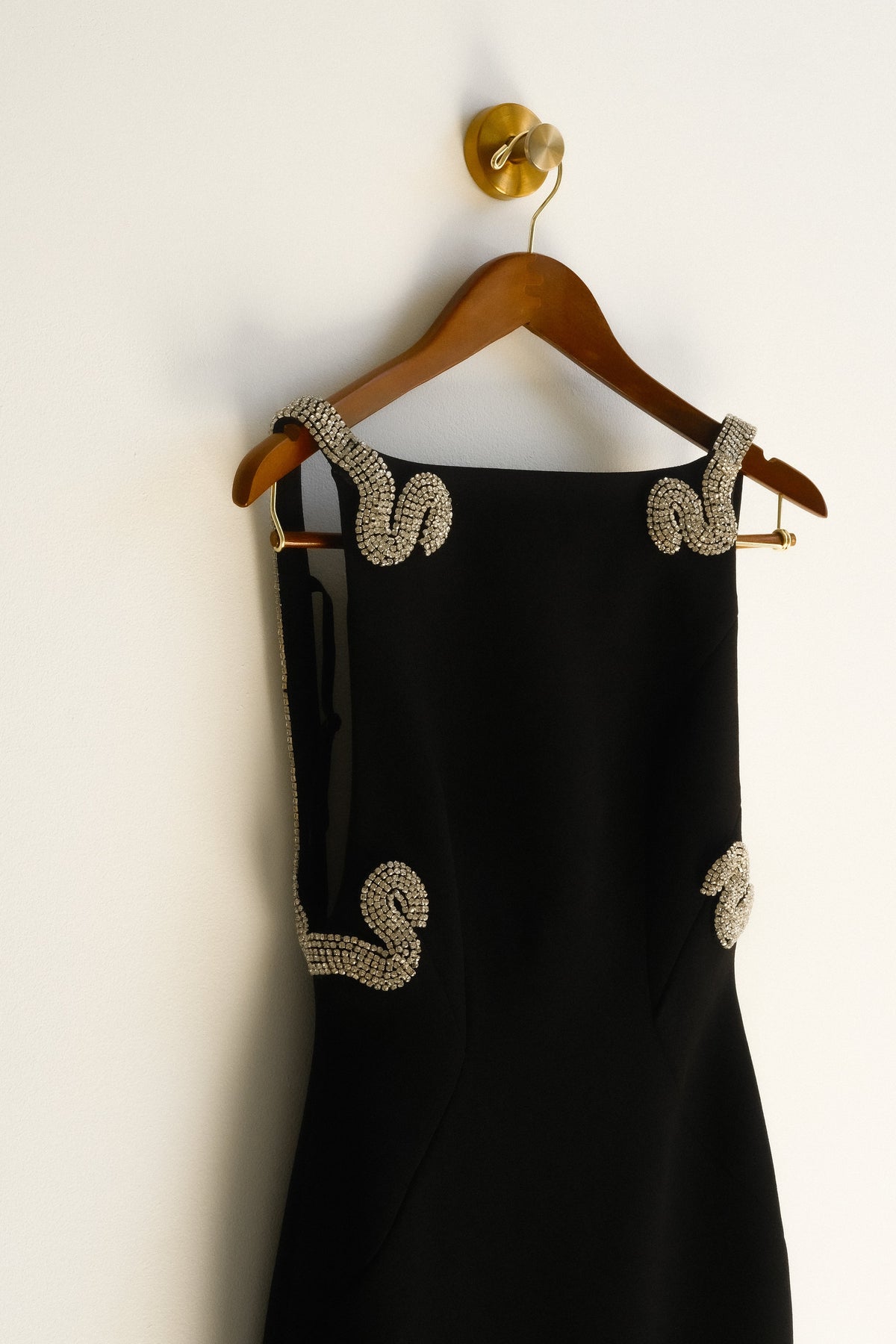 Lorde Embellished Crepe Maxi Dress - Black #11