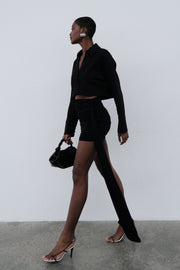 Wren Slinky Mini Skirt - Black