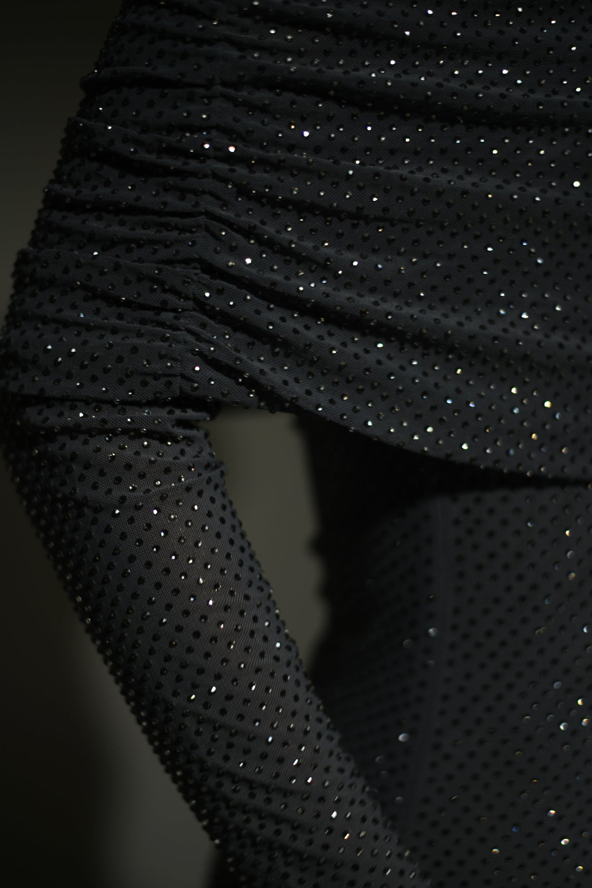 Marcel Off Shoulder Diamante Maxi Dress - Gunmetal #4