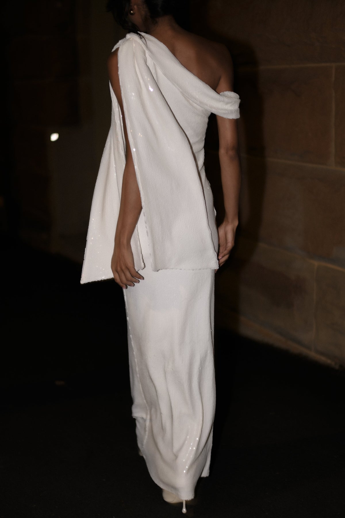 Catarina Sequin Maxi Dress - White #2