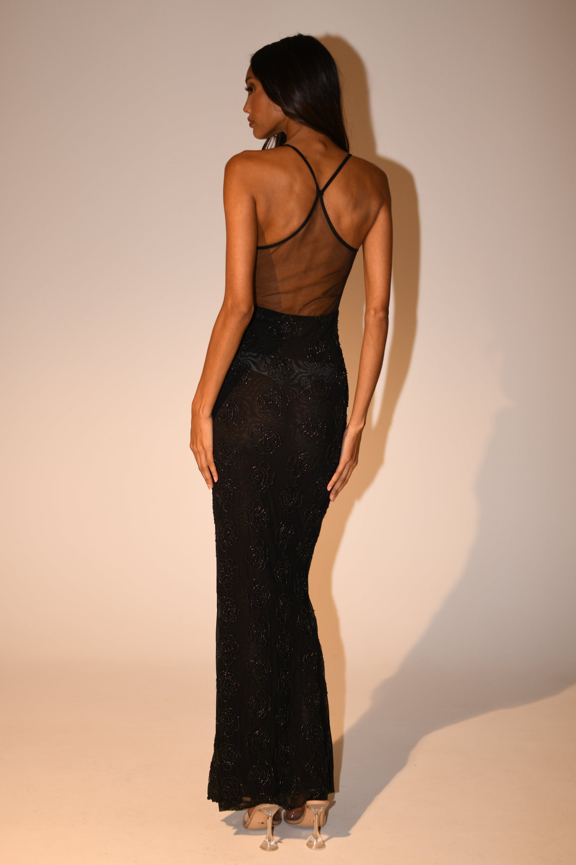 Kathy Rose Beaded Maxi Dress - Black #3