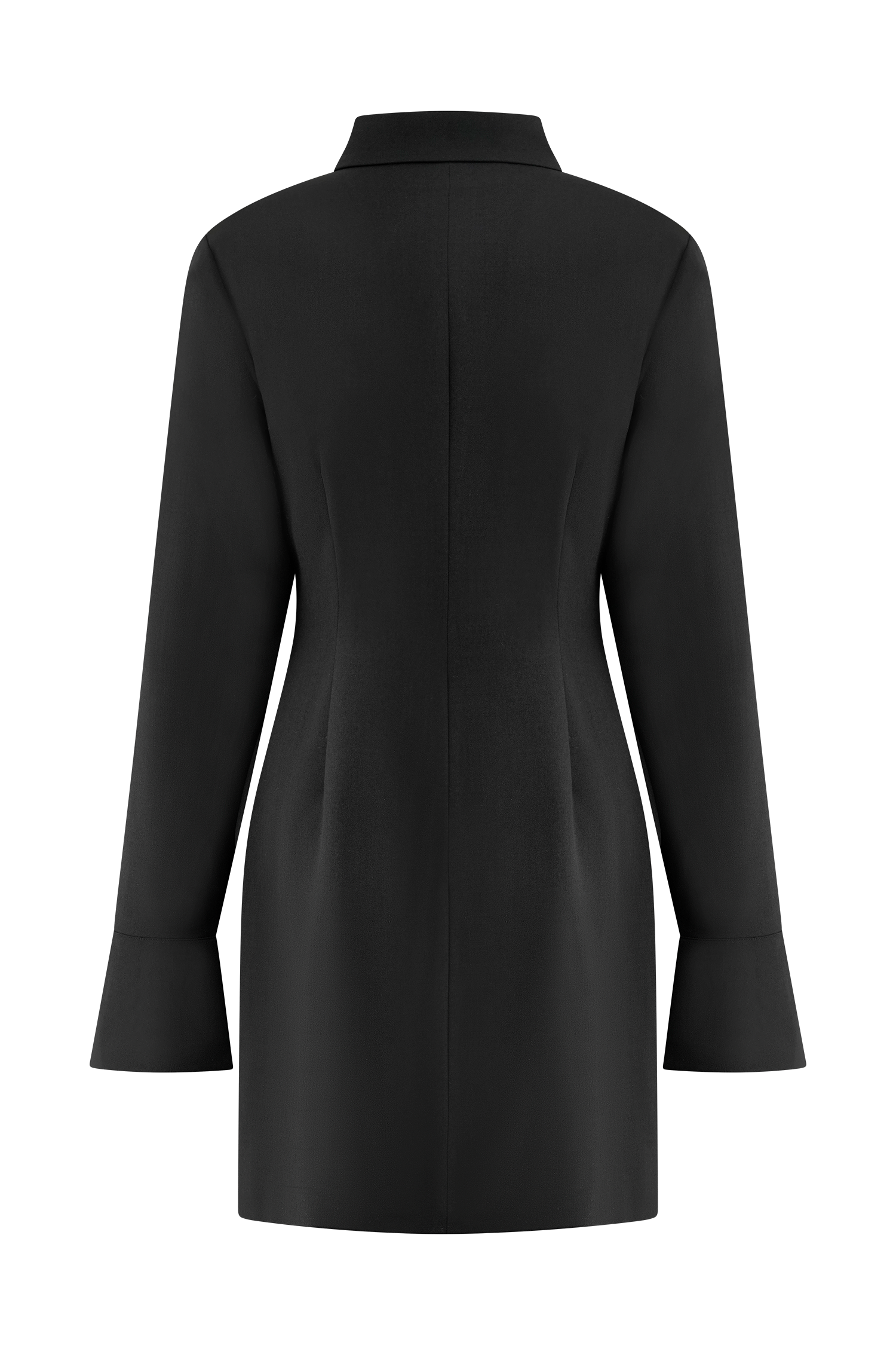 Dorian Fitted Shirt Mini Dress - Black #8