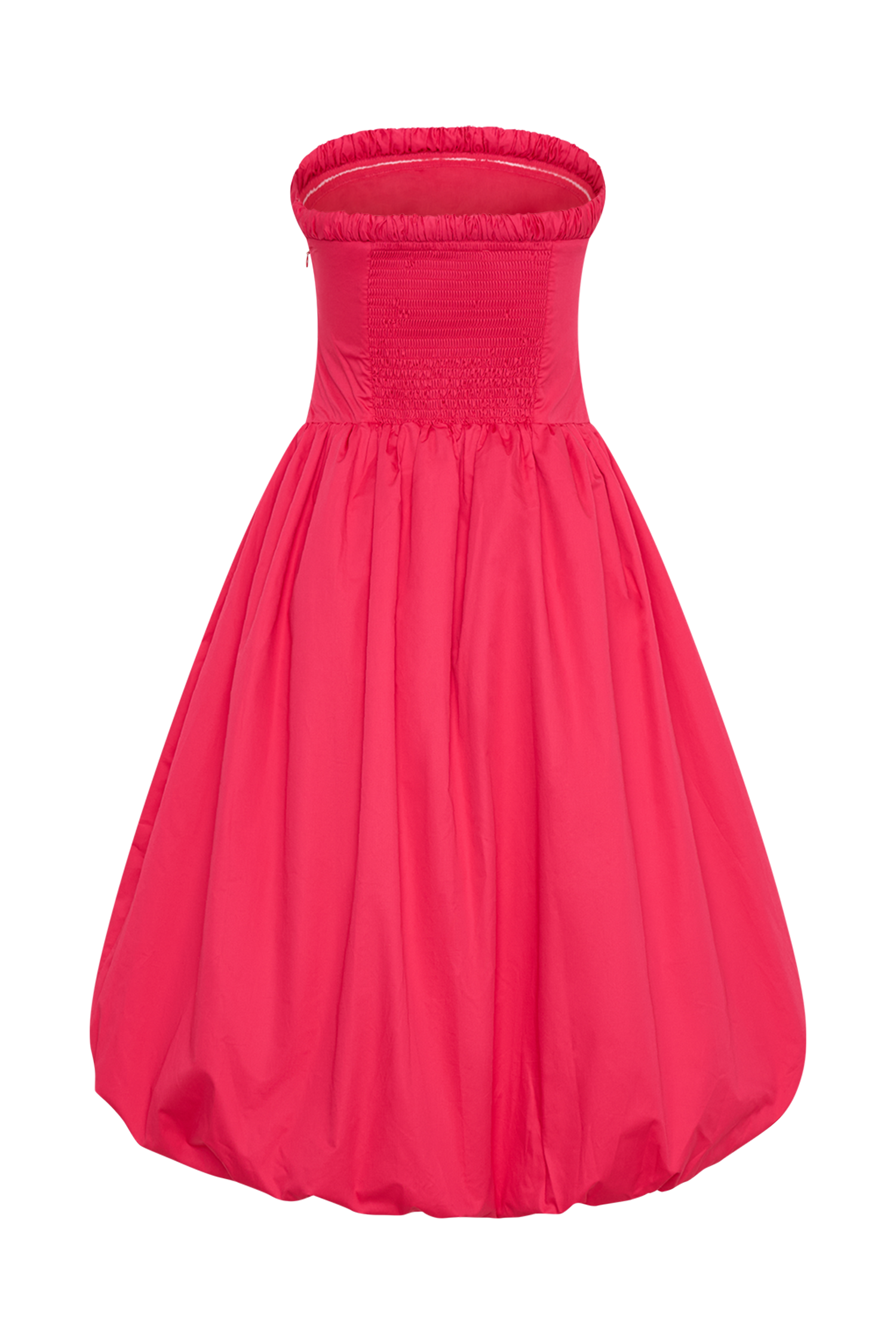 Dulce Puff Midi Dress - Raspberry #6
