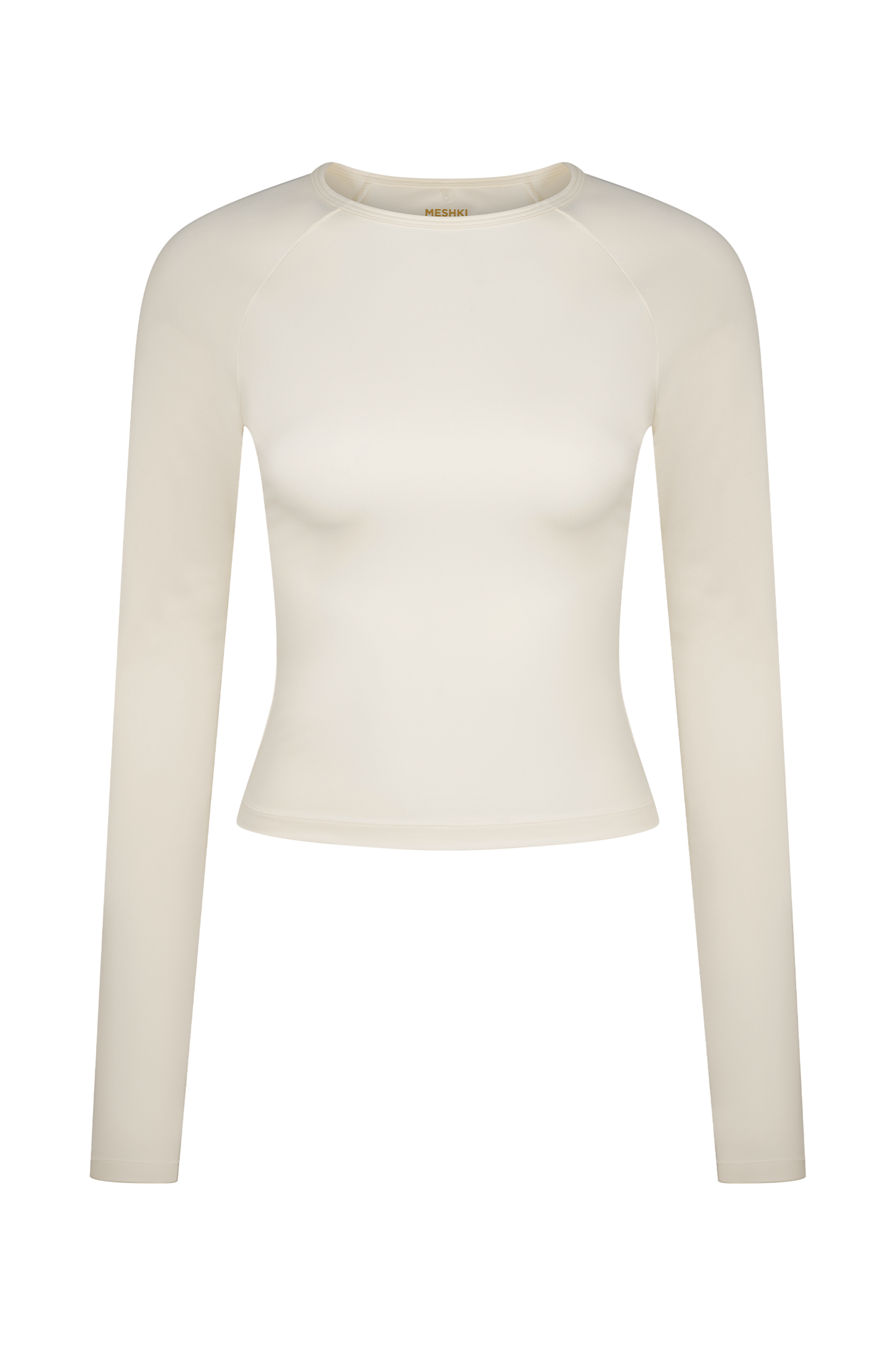 Eliana Long Sleeve Active Top - Ivory