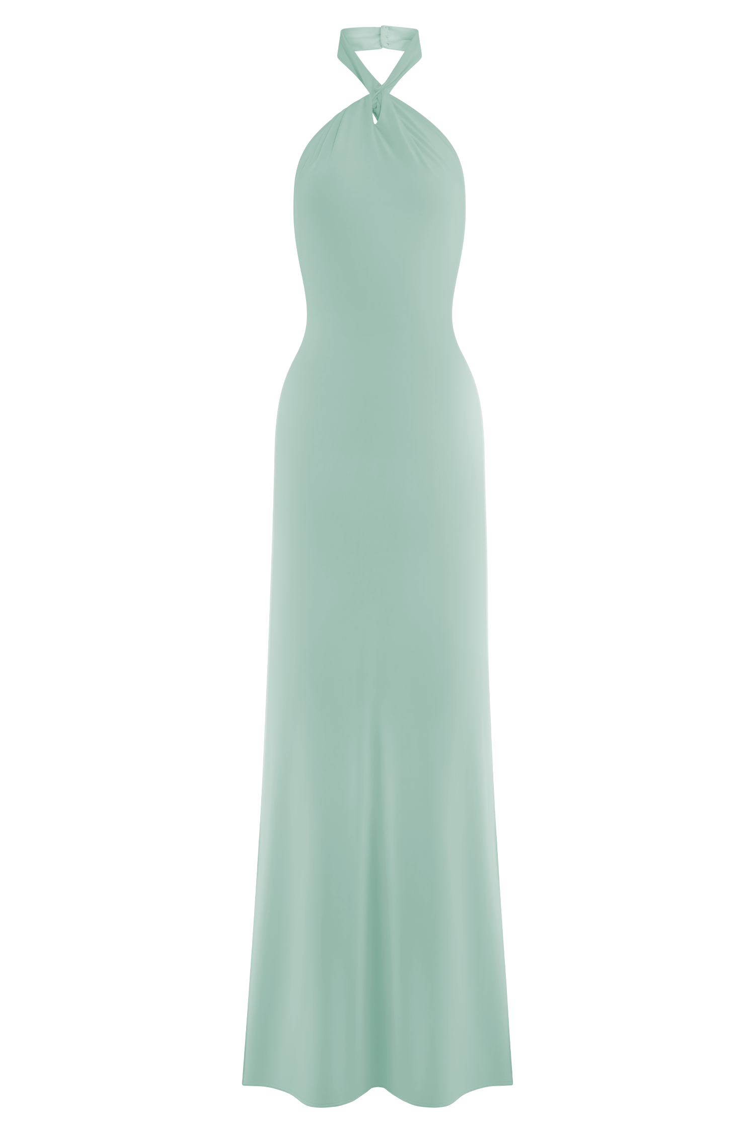 Elyna Slinky Halter Maxi Dress - Lagoon #9