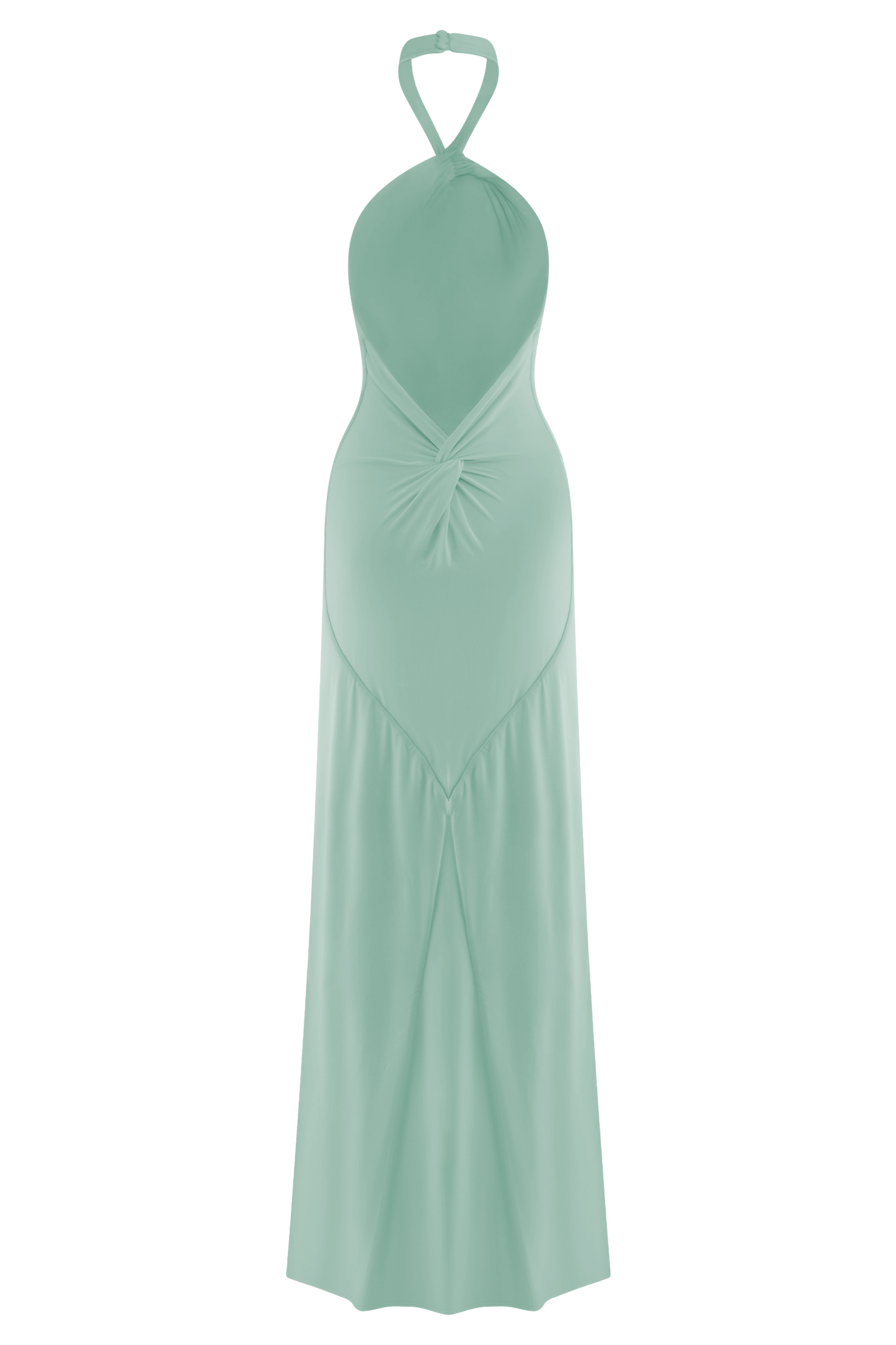 Elyna Slinky Halter Maxi Dress - Lagoon