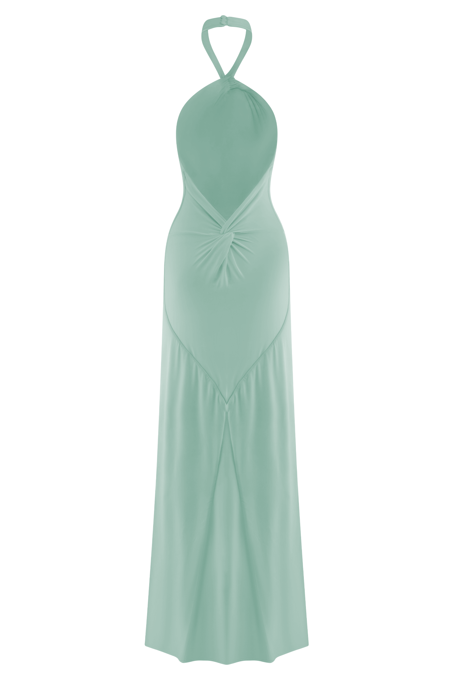 Elyna Slinky Halter Maxi Dress - Lagoon #8