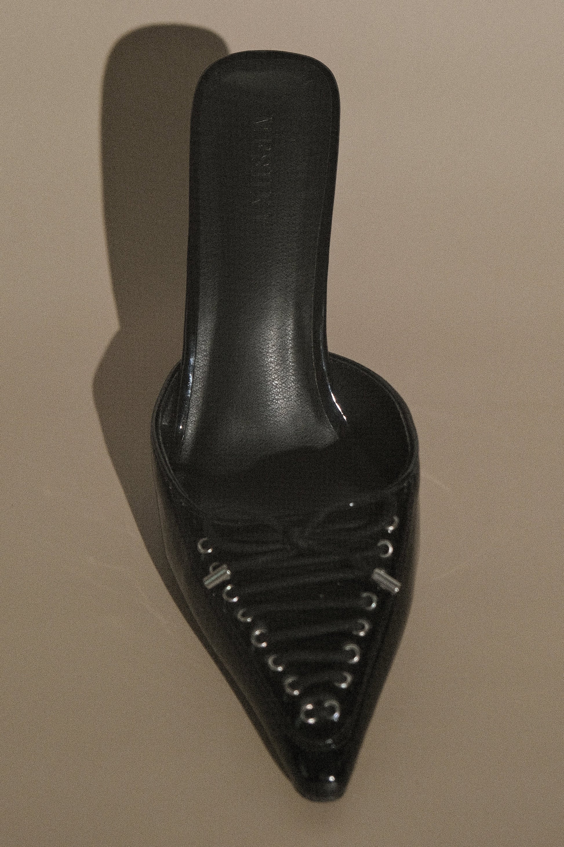 Joanne Patent Lace Up Heels - Black #2