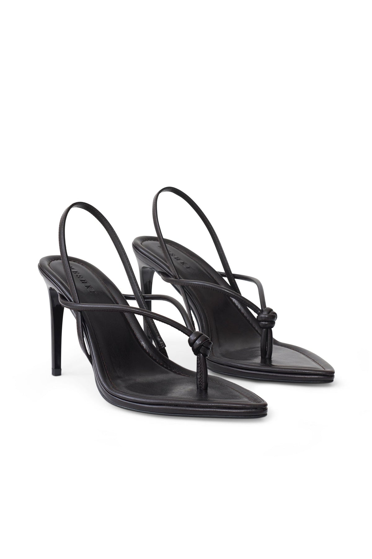 Nikkie Knot Sling Back Heel - Chocolate #2
