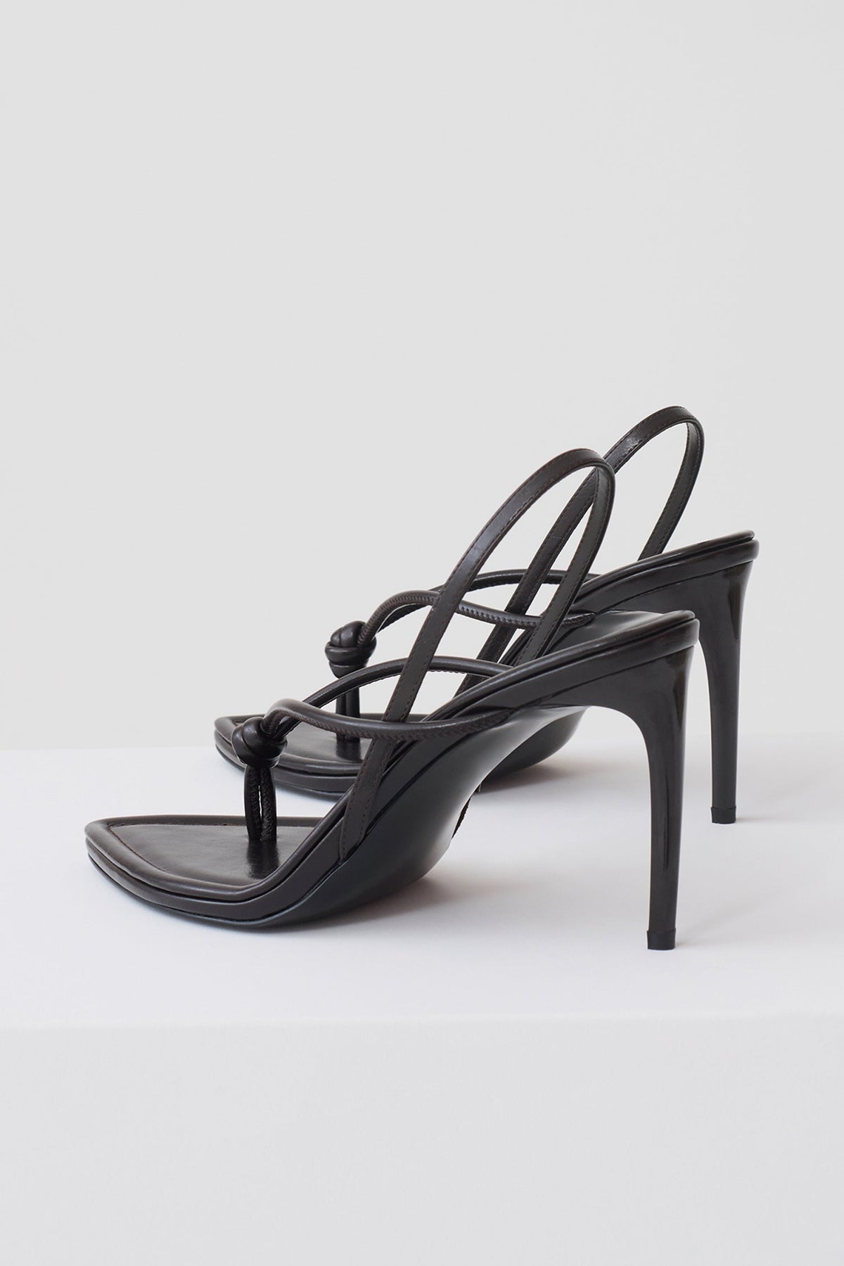 Nikkie Knot Sling Back Heel - Chocolate #3