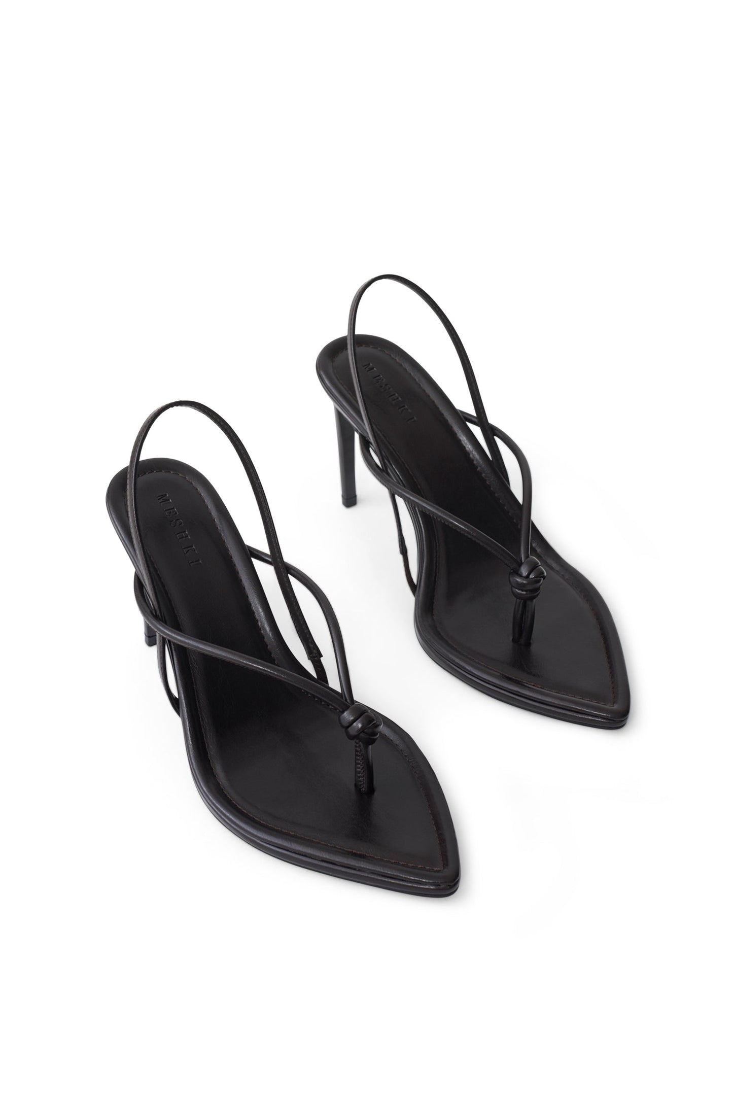 Nikkie Knot Sling Back Heel - Chocolate