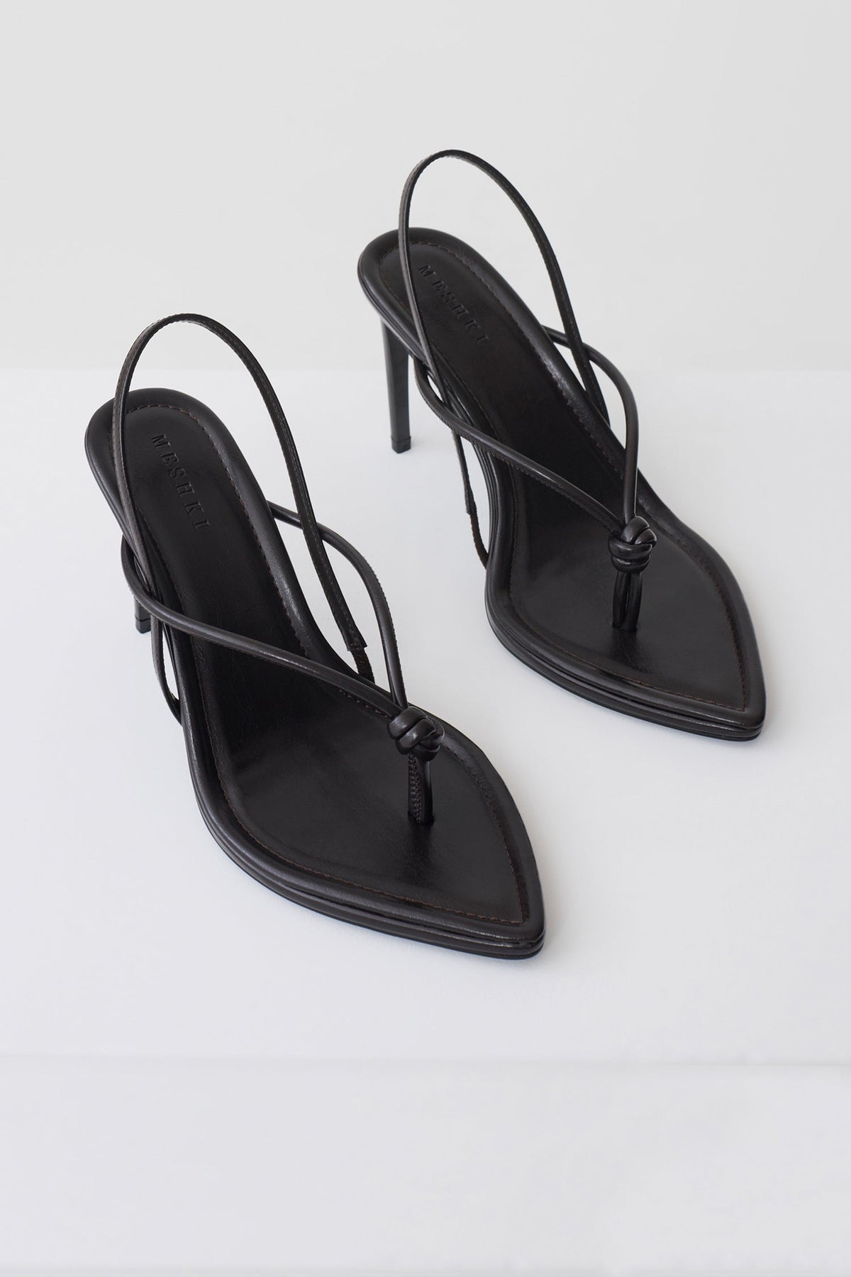 Nikkie Knot Sling Back Heel - Chocolate #5