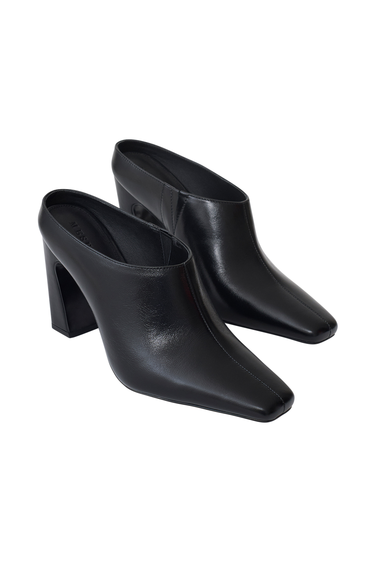 Conne Pointed Mule Wedge - Black #5
