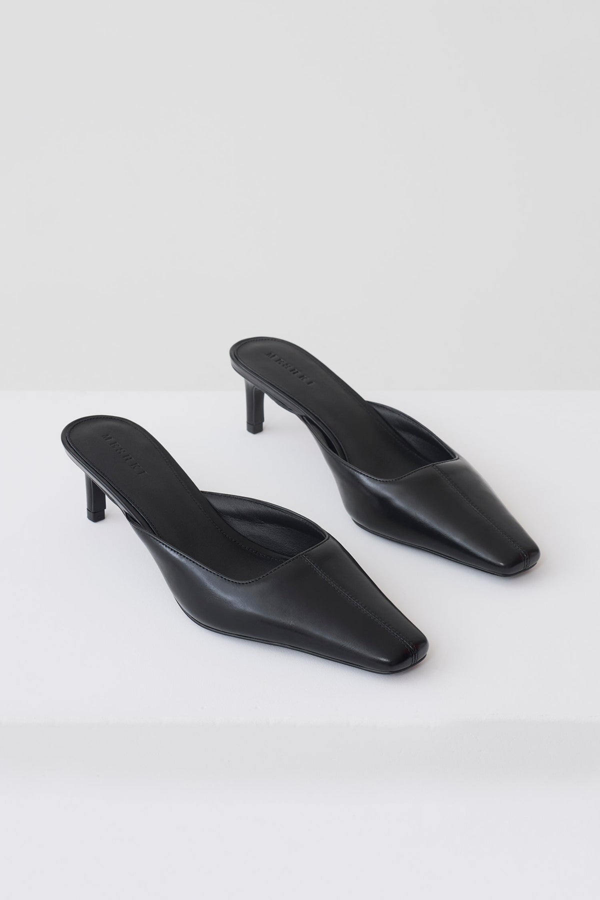 Stevie Pointed Square Toe Mule - Black #2