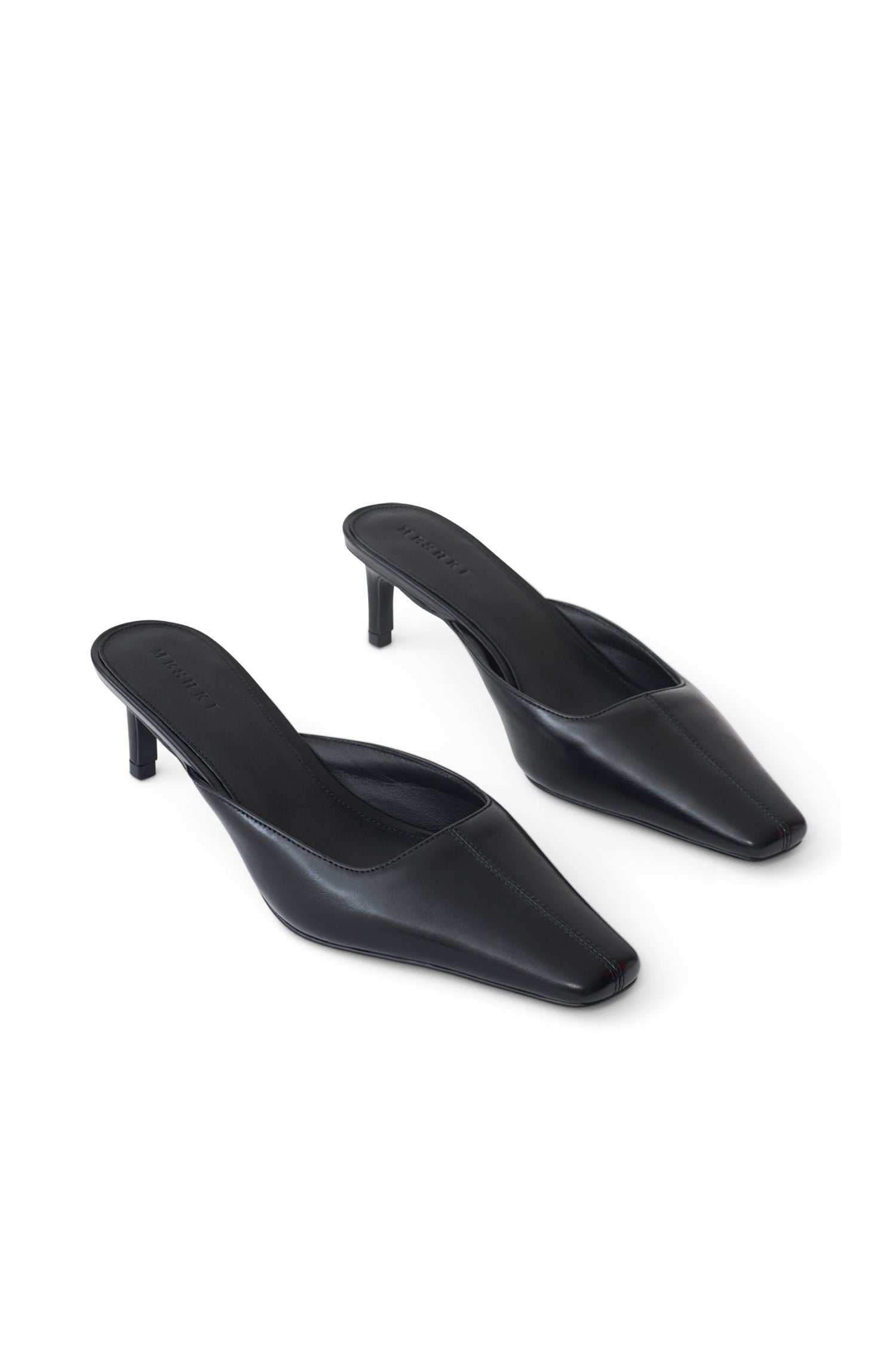 Stevie Pointed Square Toe Mule - Black #2
