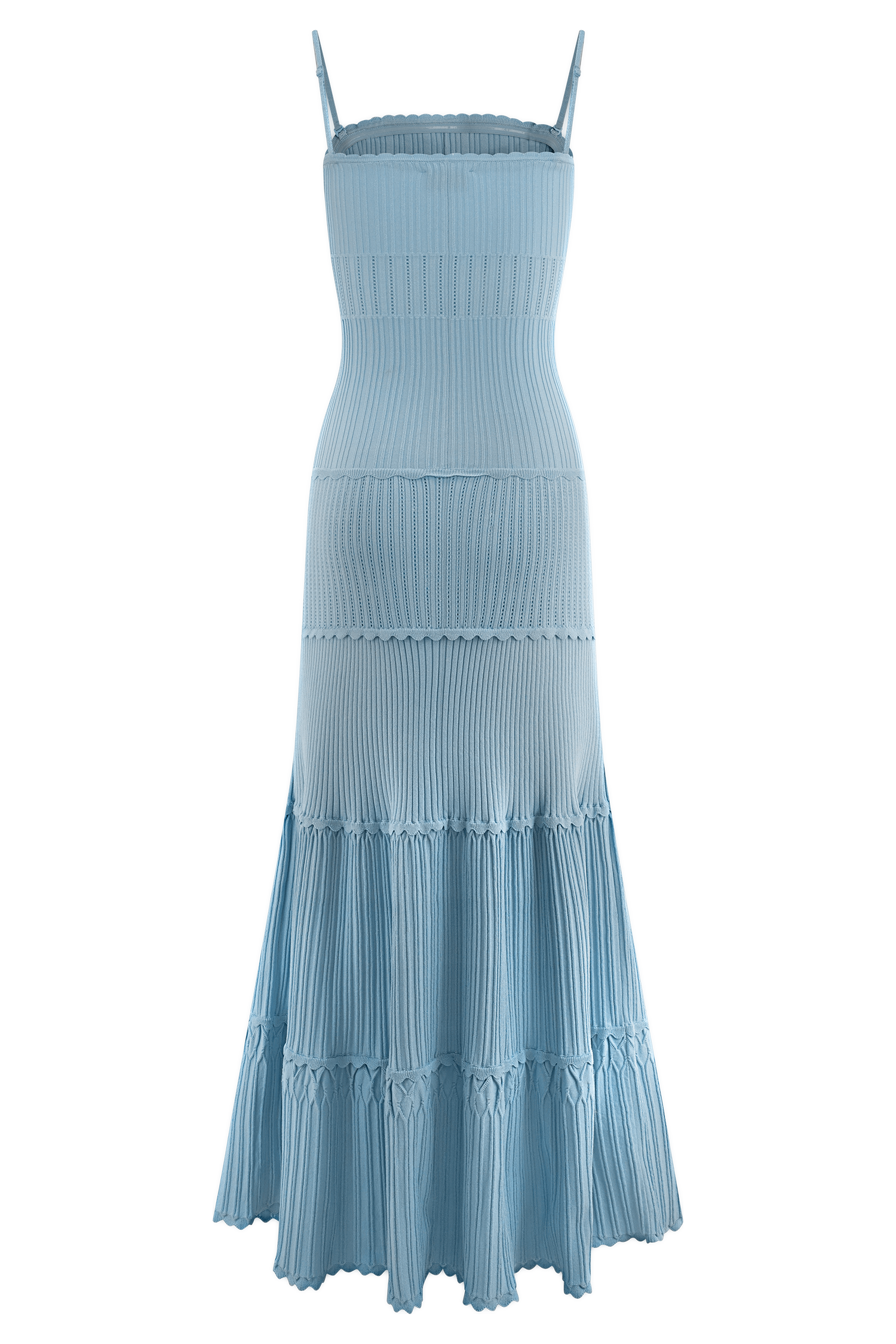 Finley Pointelle Knit Maxi Dress - Cornflower Blue #8