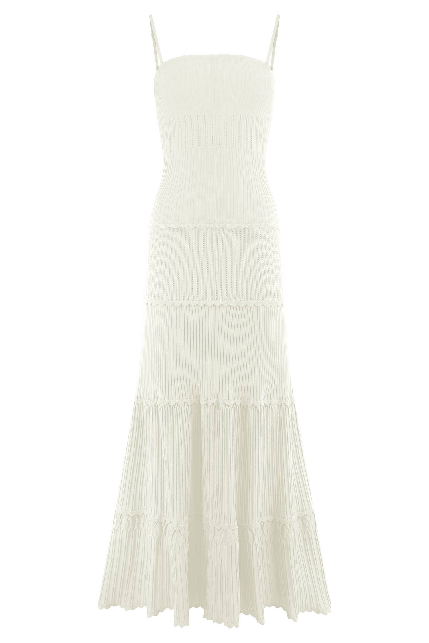 Finley Pointelle Knit Maxi Dress - Ivory #9