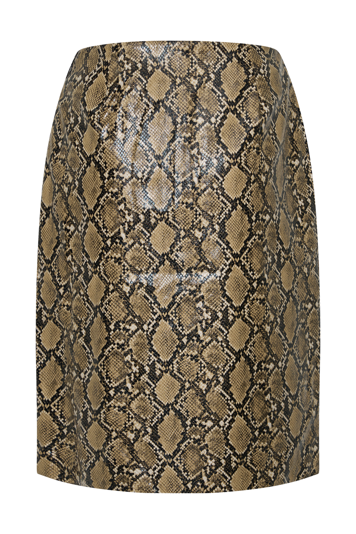 Alexis Faux Leather Midi Skirt - Snake Print #9