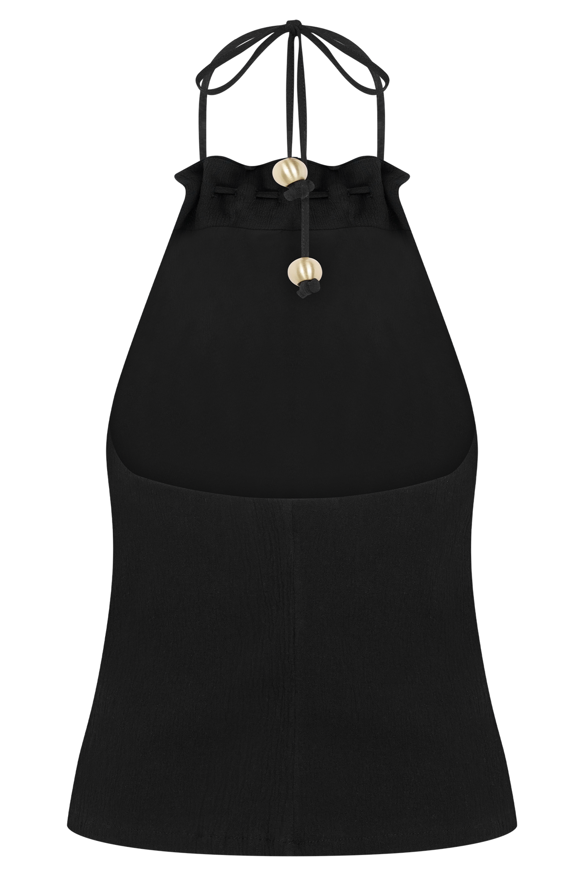 Abeda Cotton Top With Hardware - Black #5