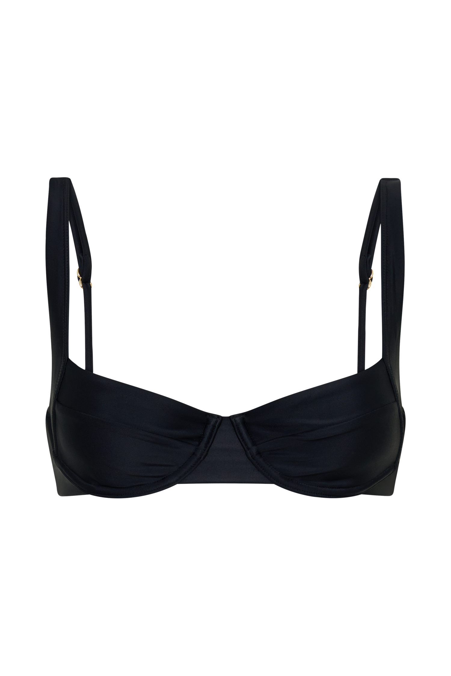 Abra Underwire Apex Bikini Top - Black #18