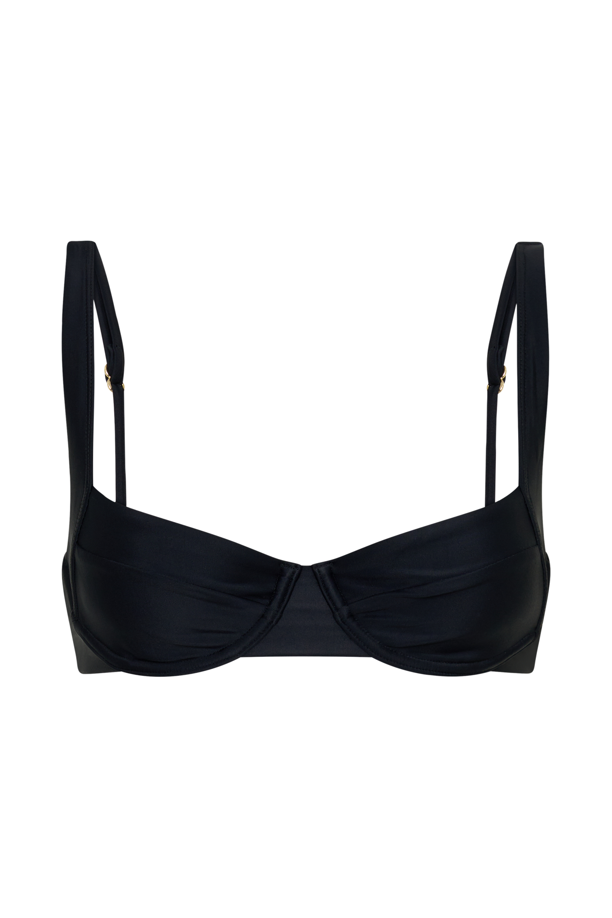 Abra Underwire Apex Bikini Top - Black #18