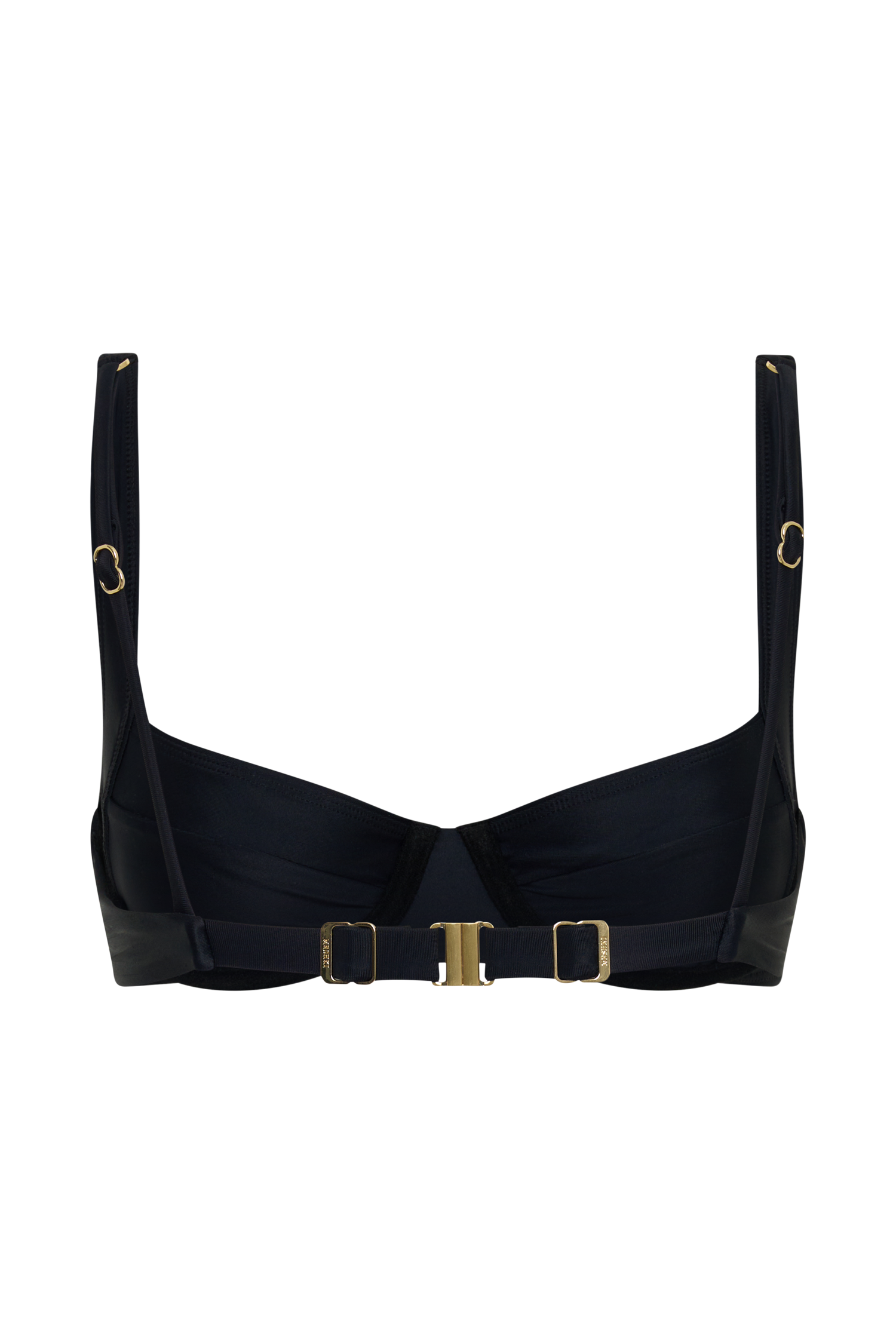 Abra Underwire Apex Bikini Top - Black #17