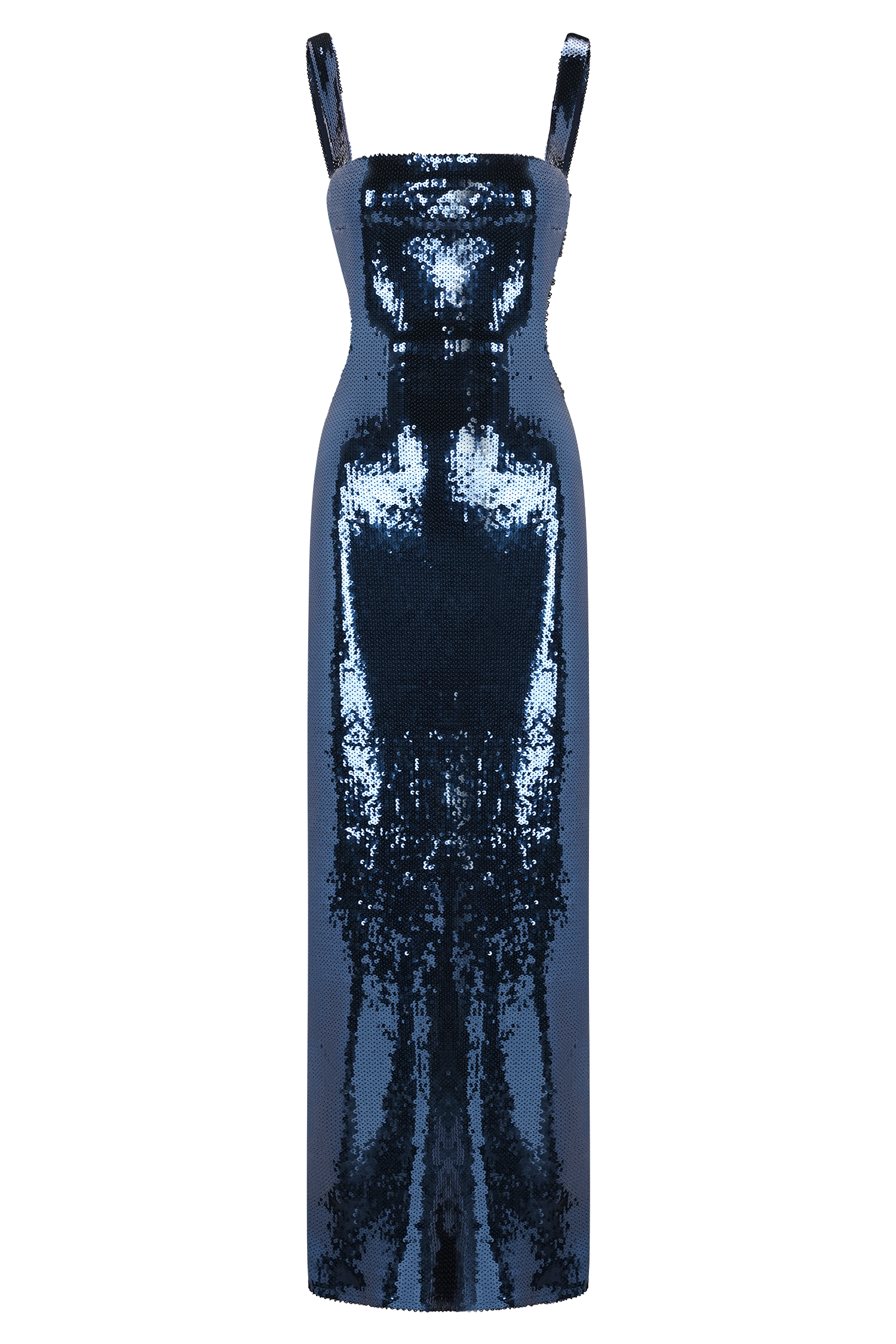 Adoria Sequin Cut Out Maxi Dress - Navy #12