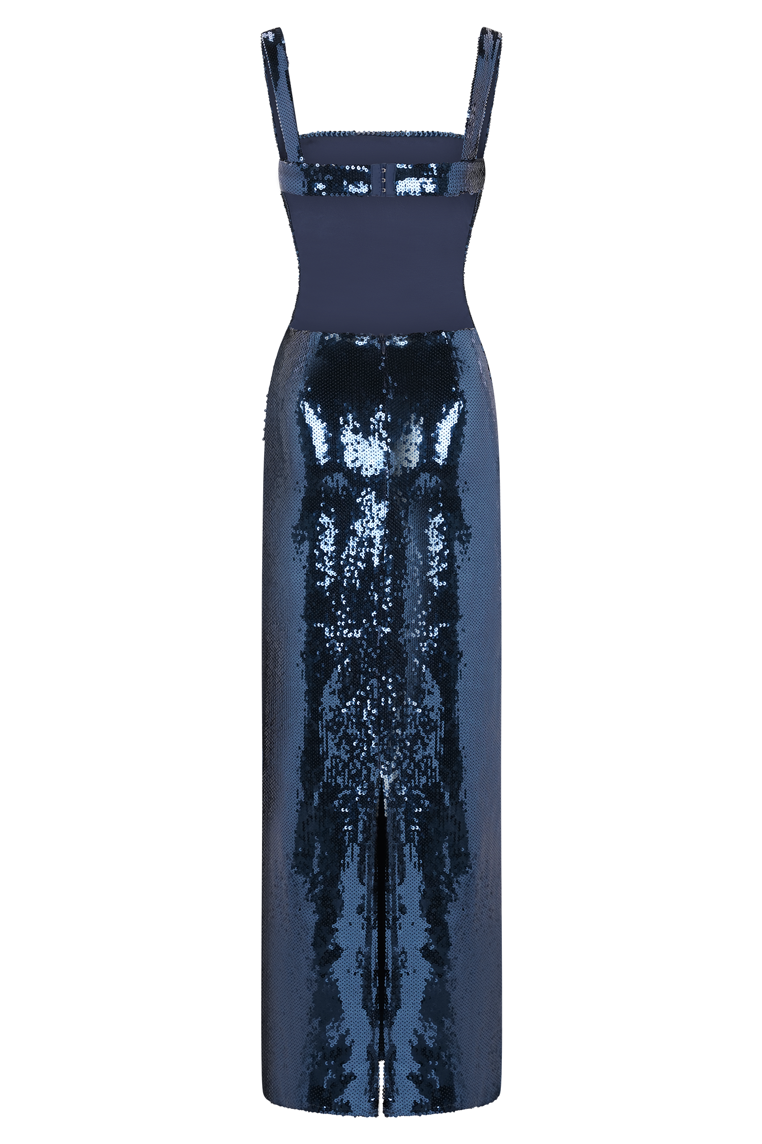 Adoria Sequin Cut Out Maxi Dress - Navy #11