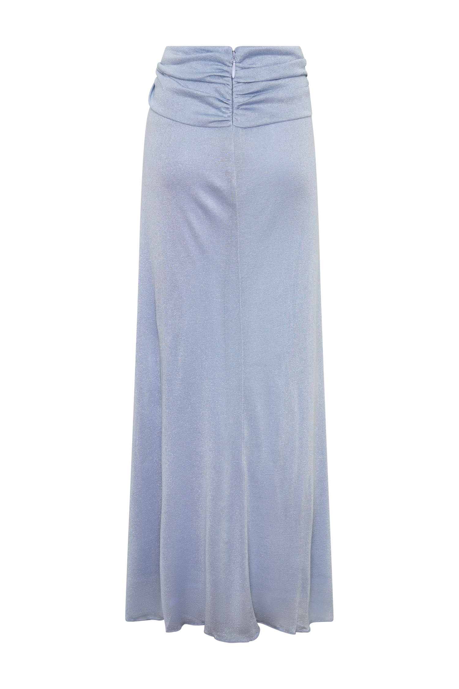 Adrienne Lurex Knot Maxi Skirt - Pastel Blue #8