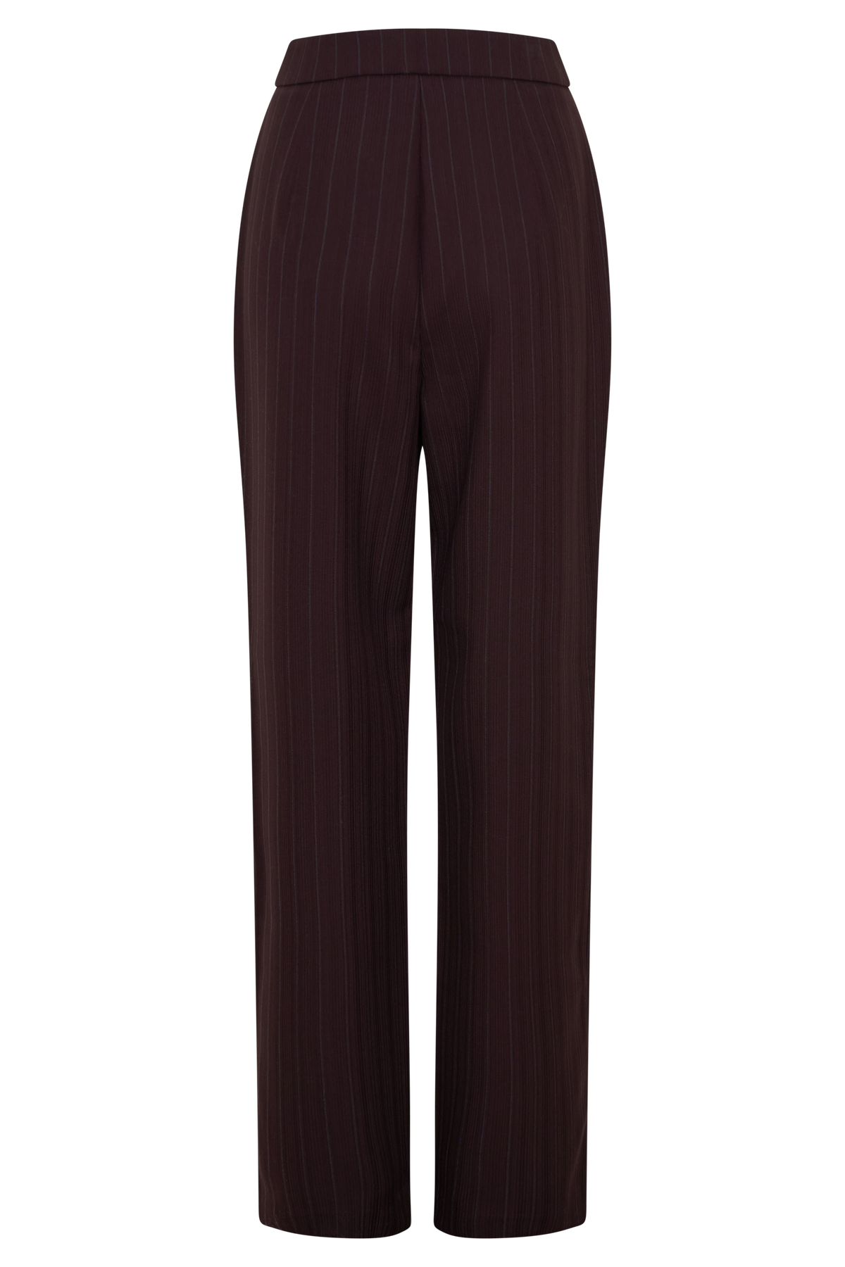 Agatha Straight Leg Suiting Pants - Plum Pinstripe #8