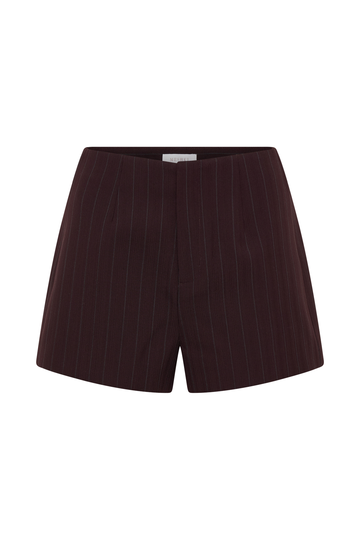Agatha Suiting Shorts - Plum Pinstripe #11