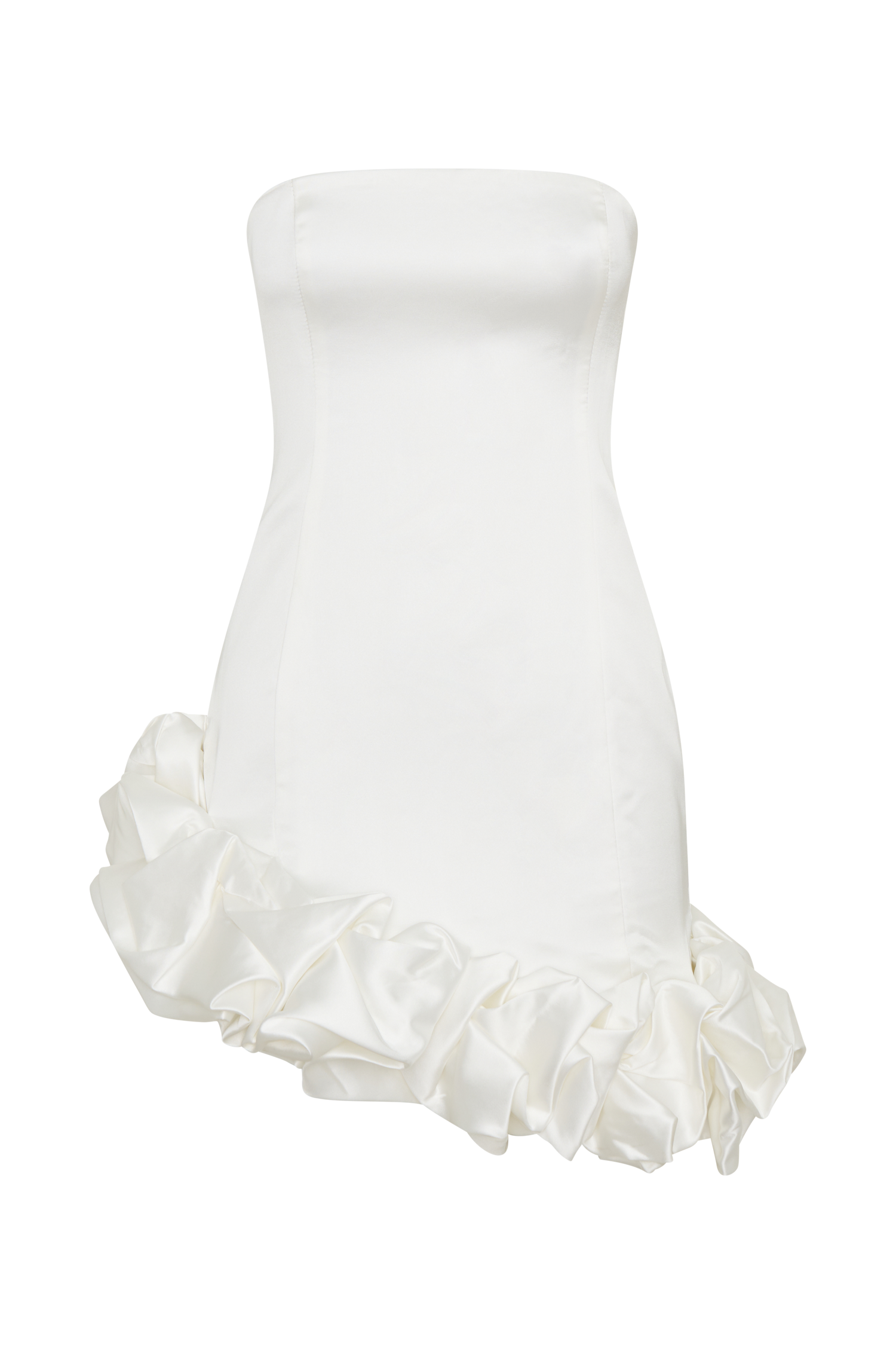 Alba Bubble Mini Dress - White #9