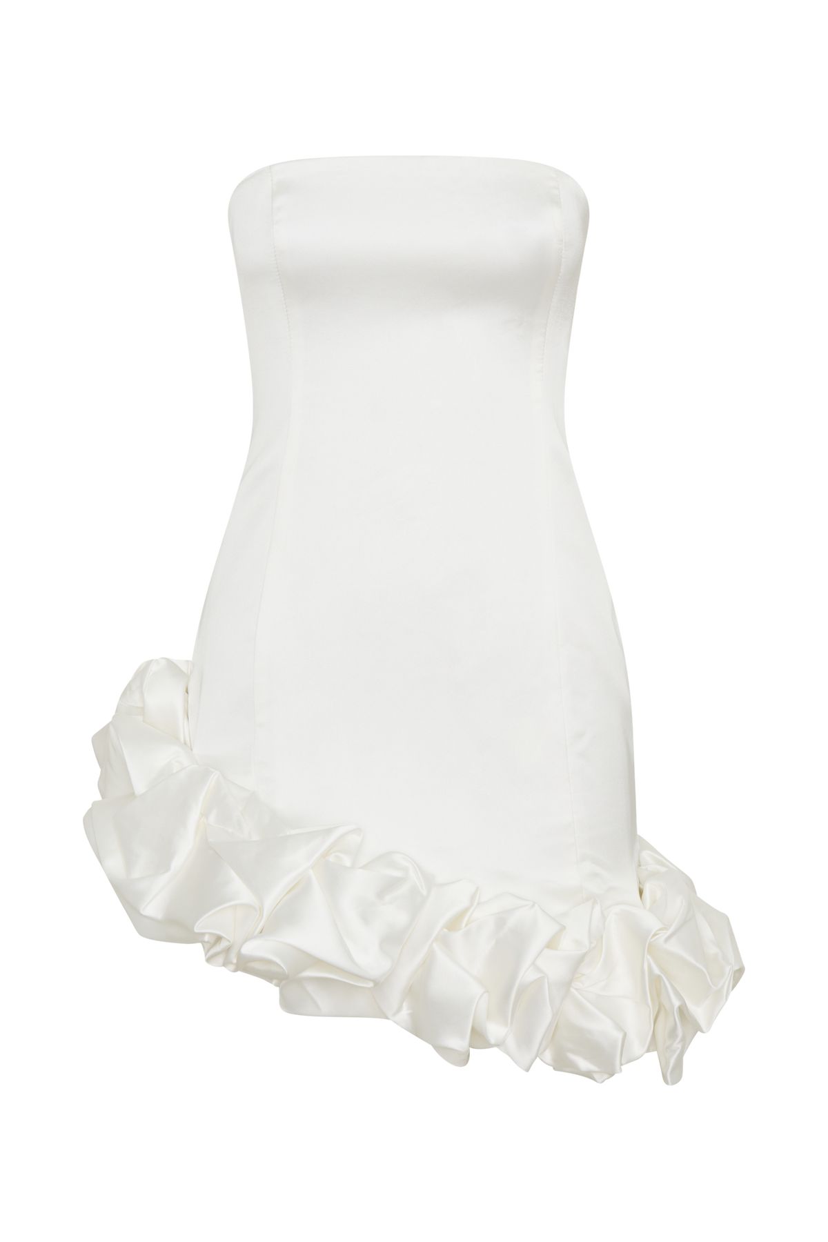Alba Bubble Mini Dress - White #9