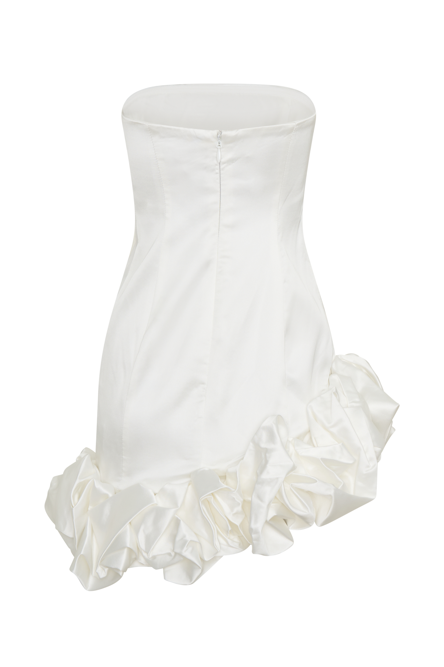 Alba Bubble Mini Dress - White
