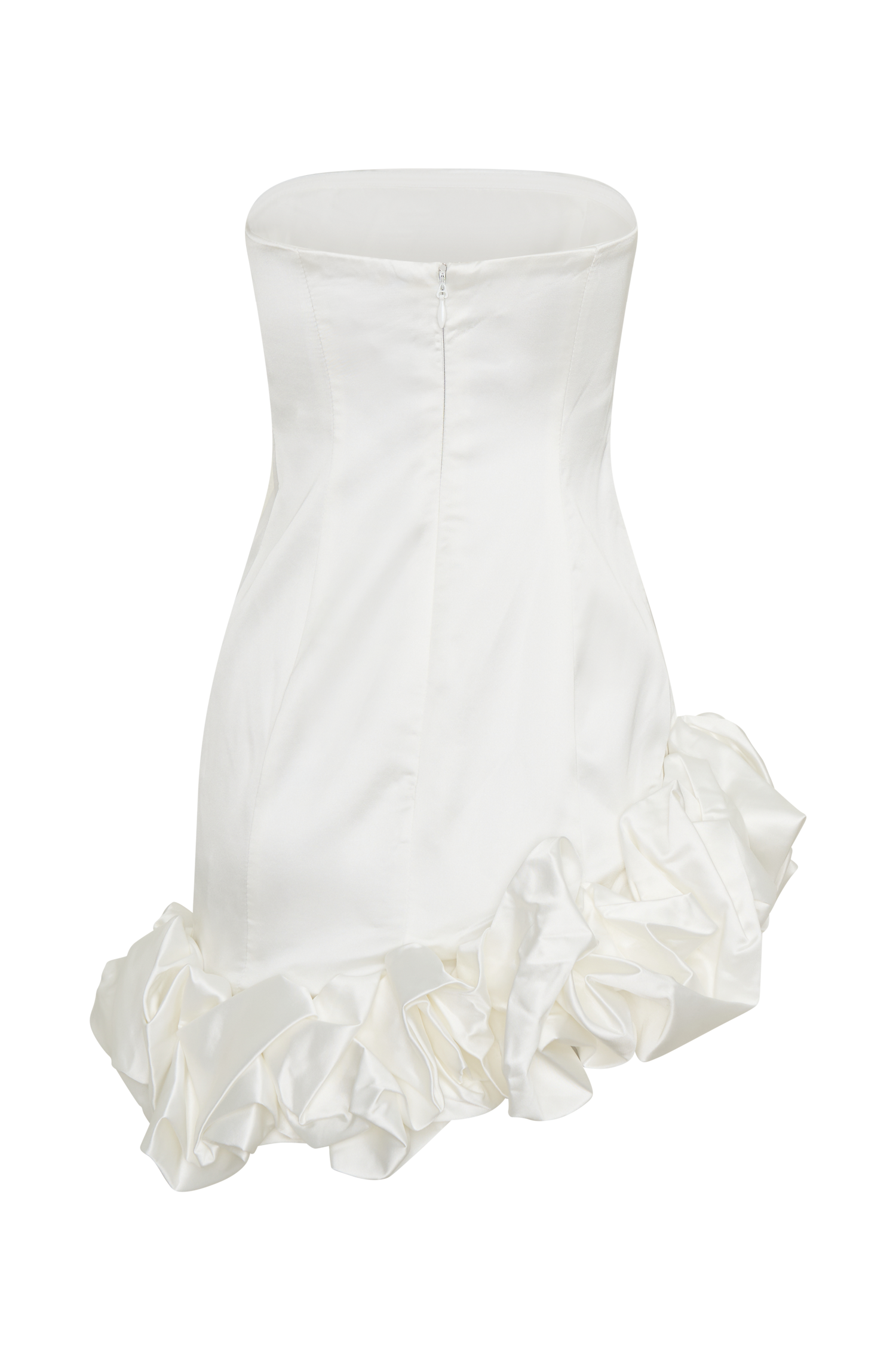 Alba Bubble Mini Dress - White #8