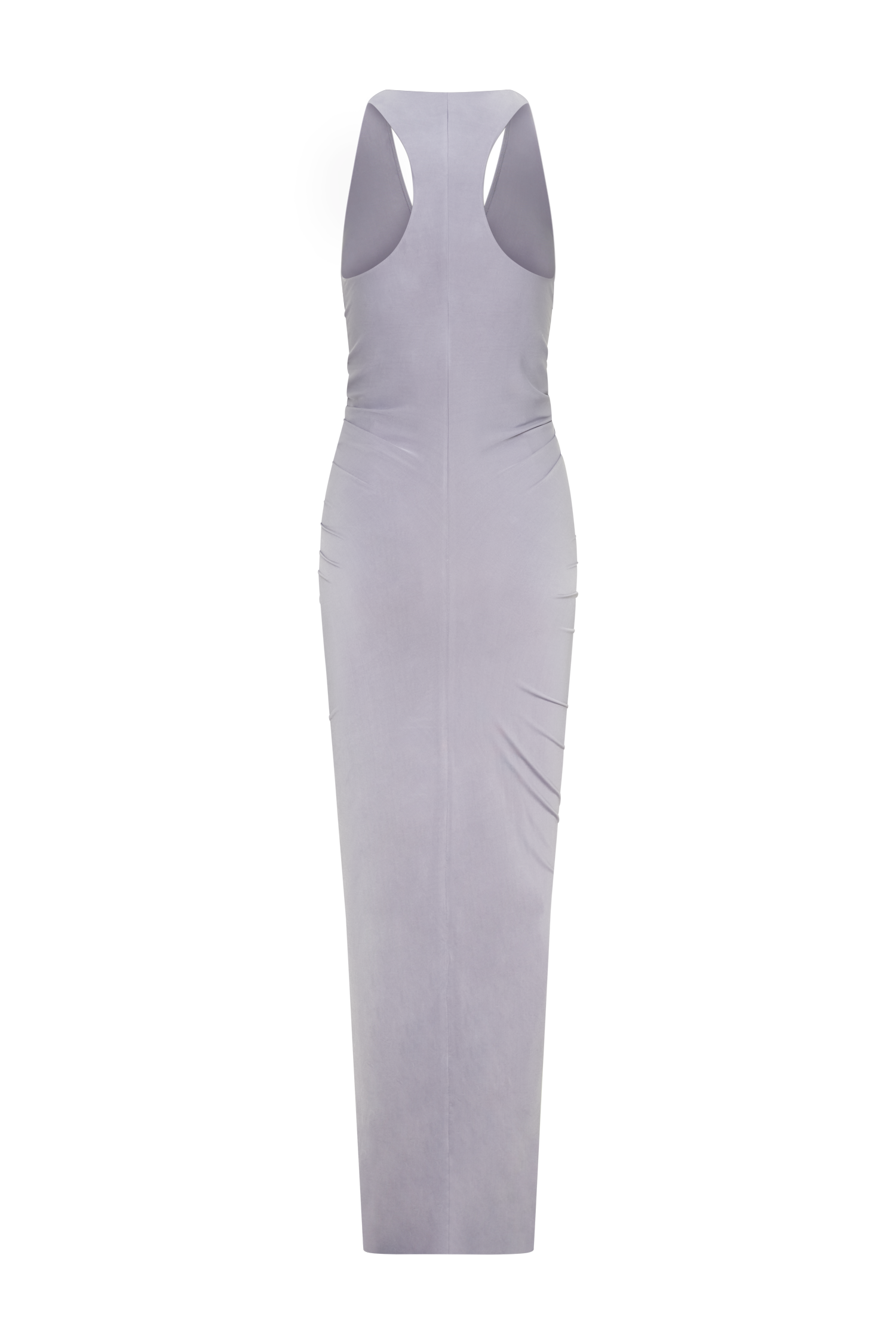 Alessandra Slinky Ruffle Maxi Dress - Grey #8
