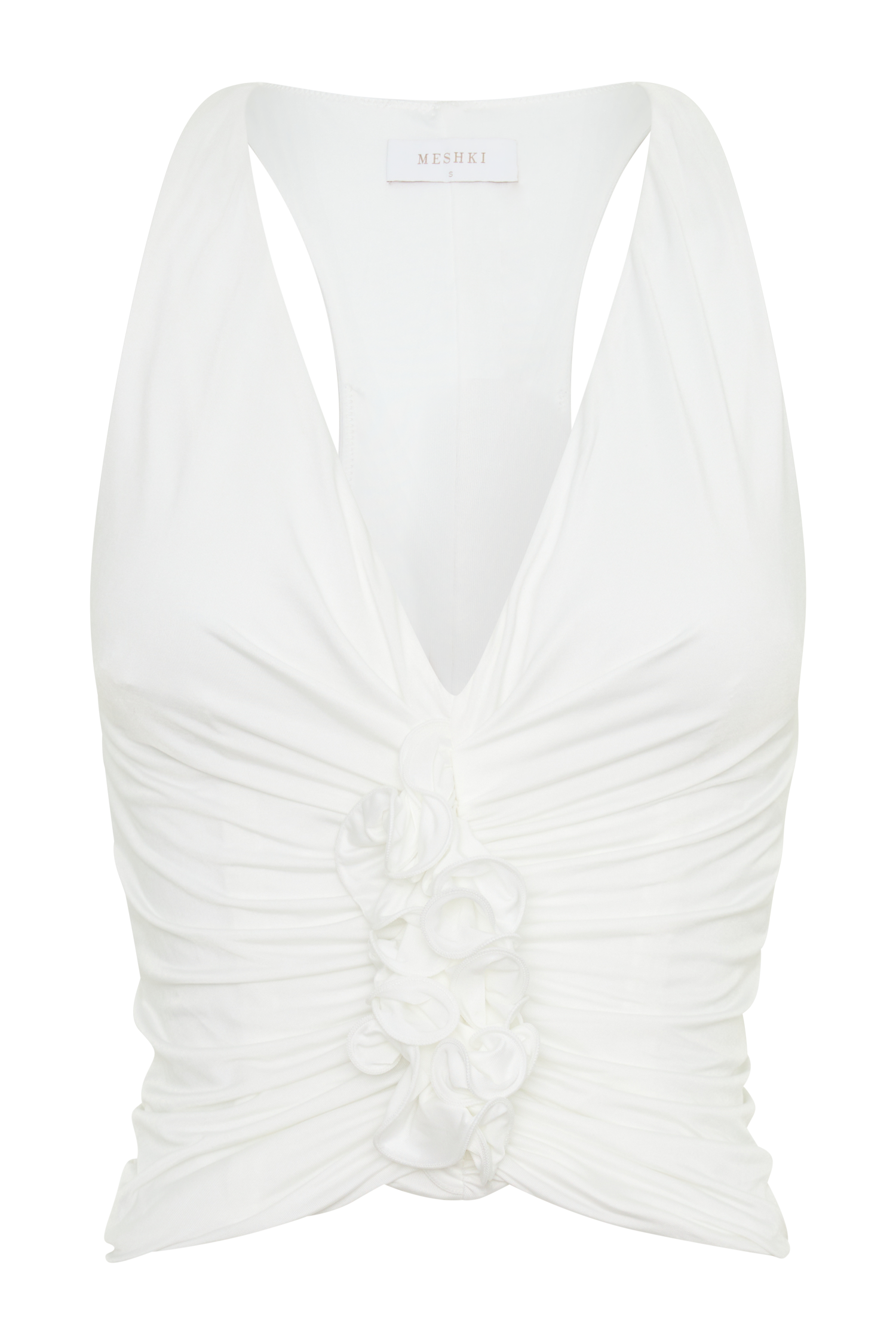 Alessandra Slinky Ruffle Top - Ivory #7