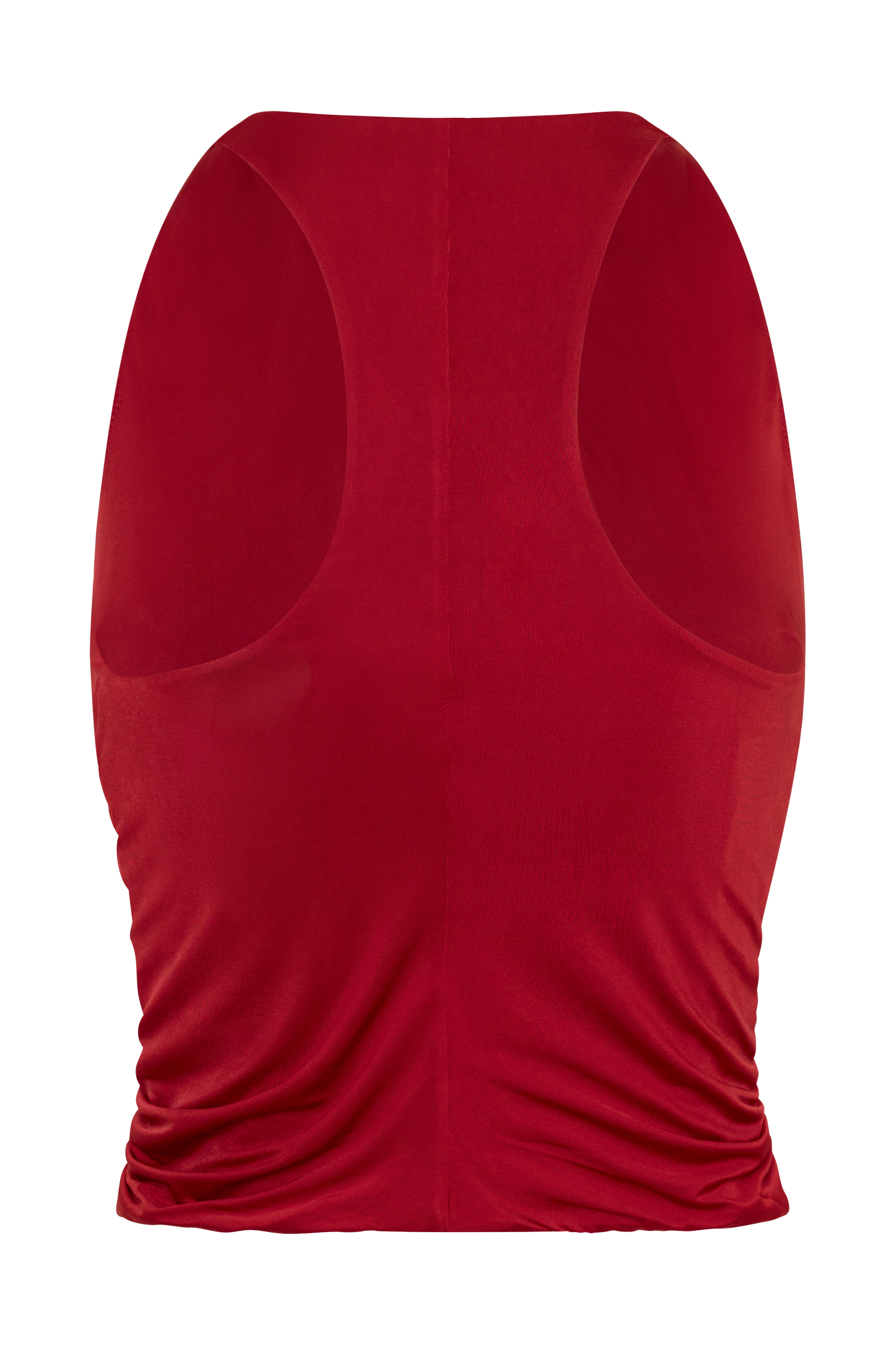 Alessandra Slinky Ruffle Top - Ruby #6