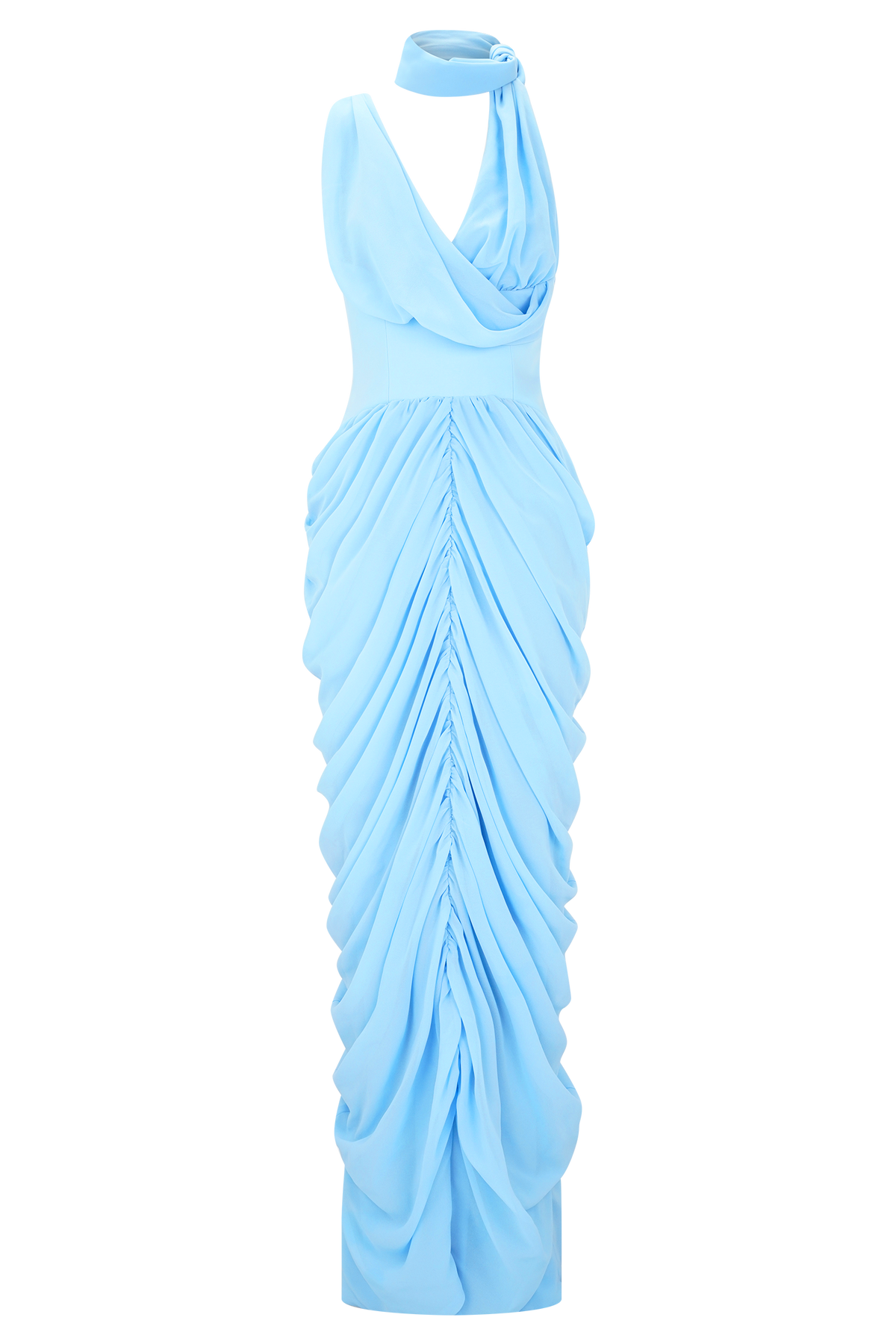 Alex Chiffon Maxi Dress - Blue