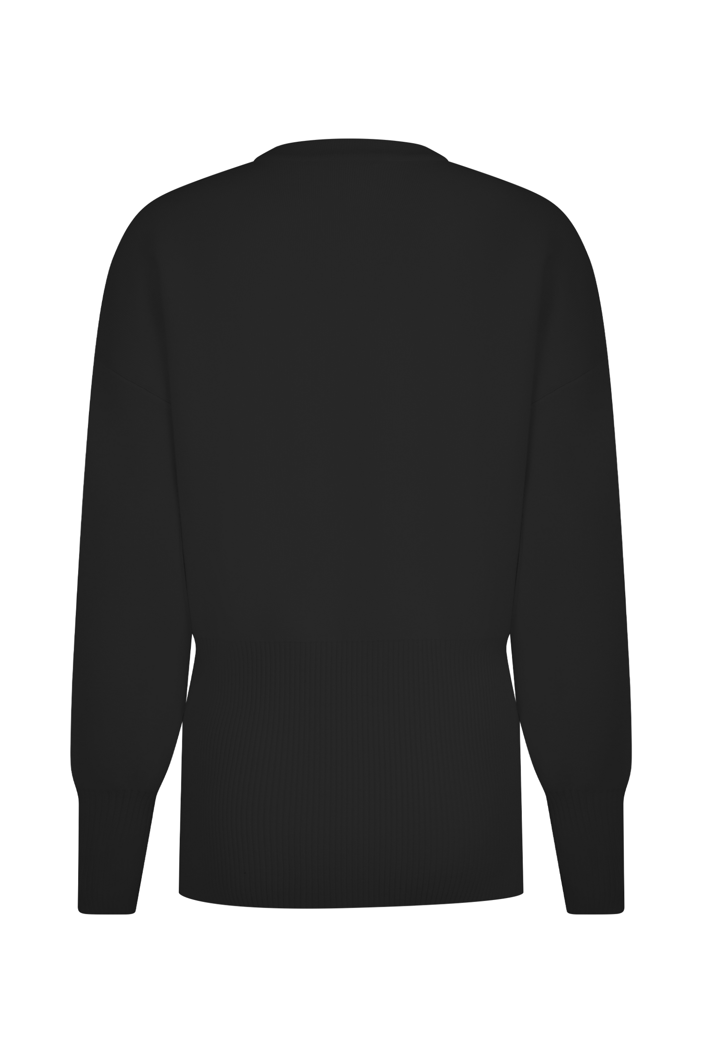 Alexia Buttoned Oversized Cardigan - Black