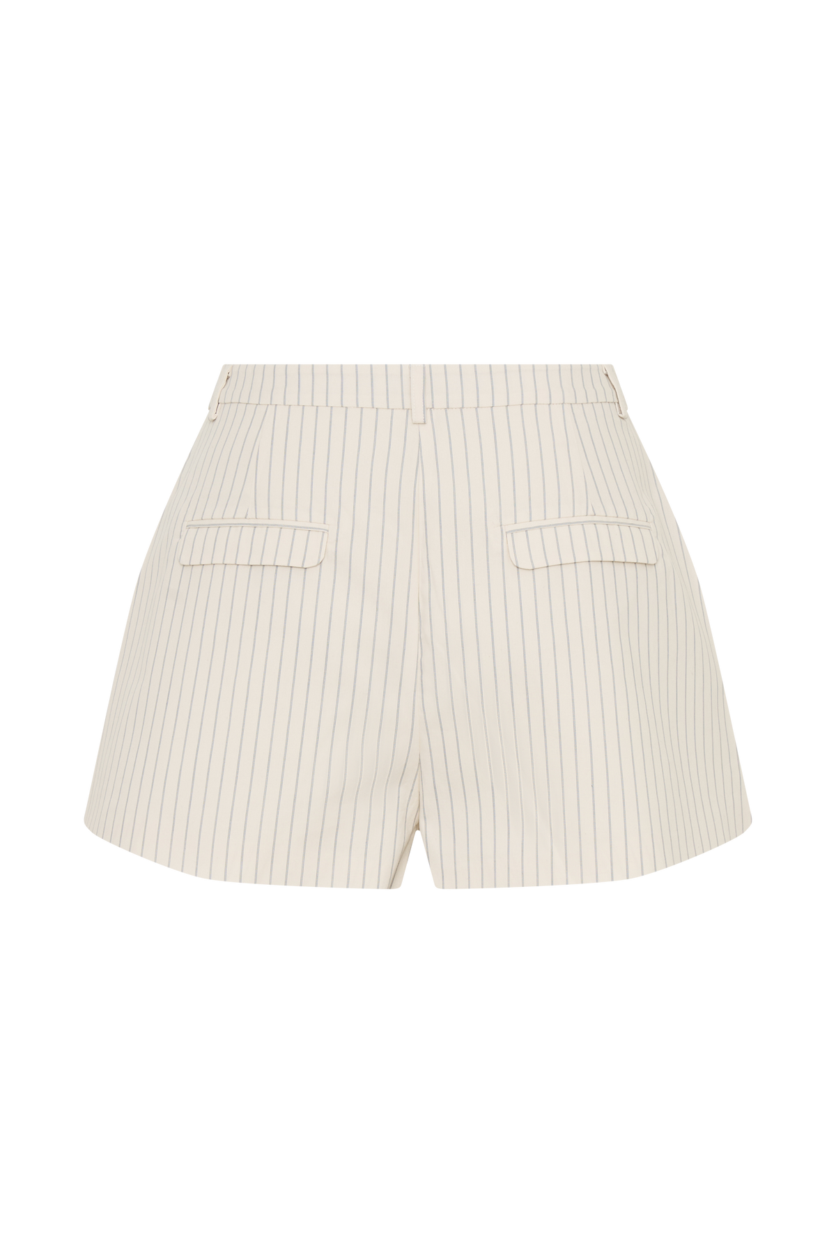 Alina Pintuck Cotton Shorts - Stripe #7