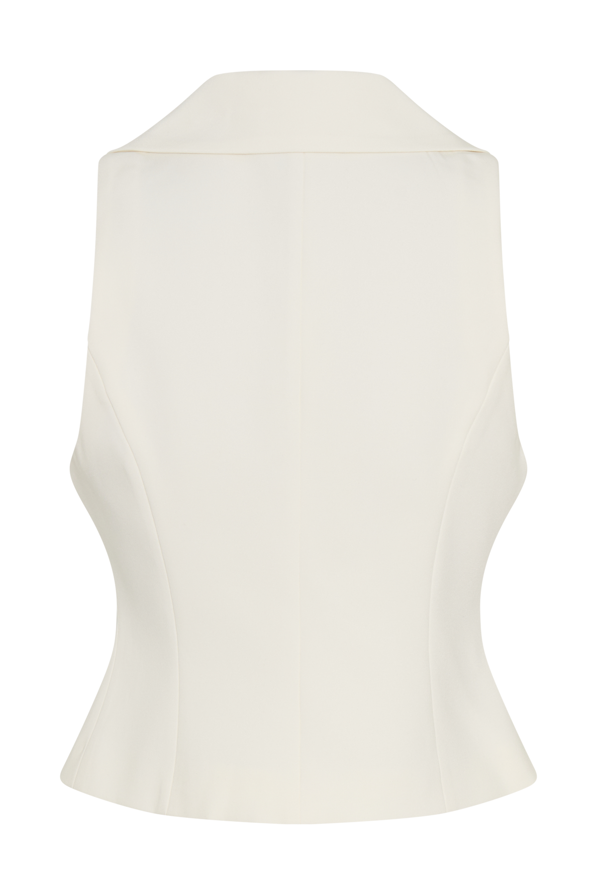 Alix Mixed Button Vest - Ivory #8
