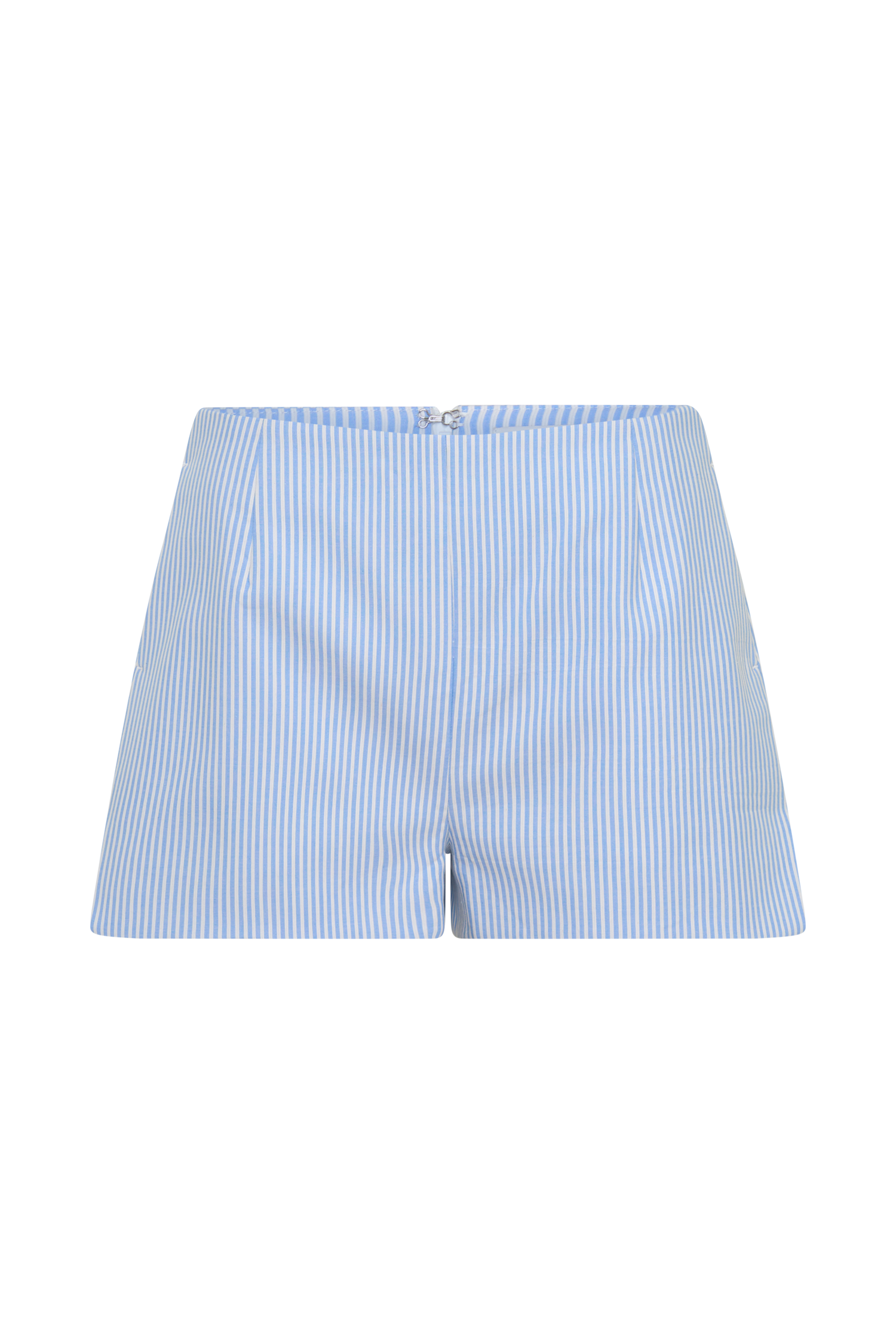 Allison Cotton Short - Blue Pinstripe #9