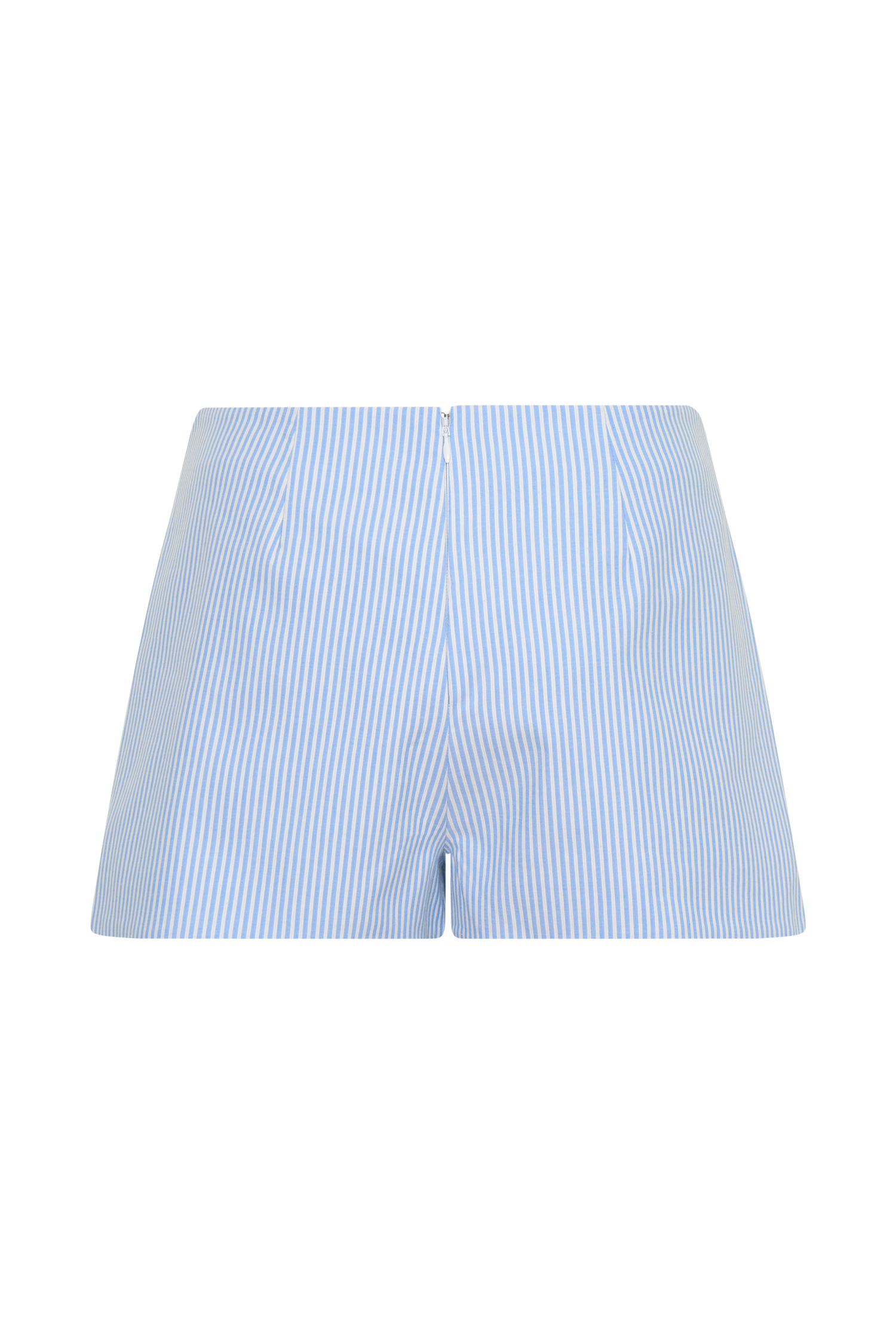 Allison Cotton Short - Blue Pinstripe #8