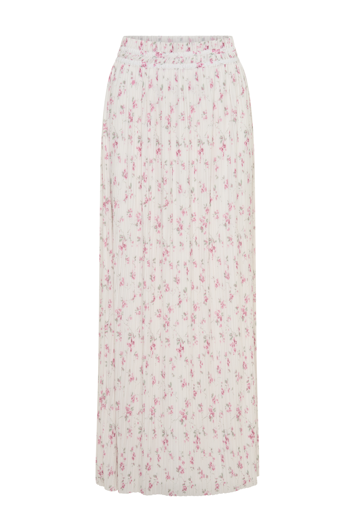 Amaris Gathered Plisse Maxi Skirt - Floral Ditsy Print #11