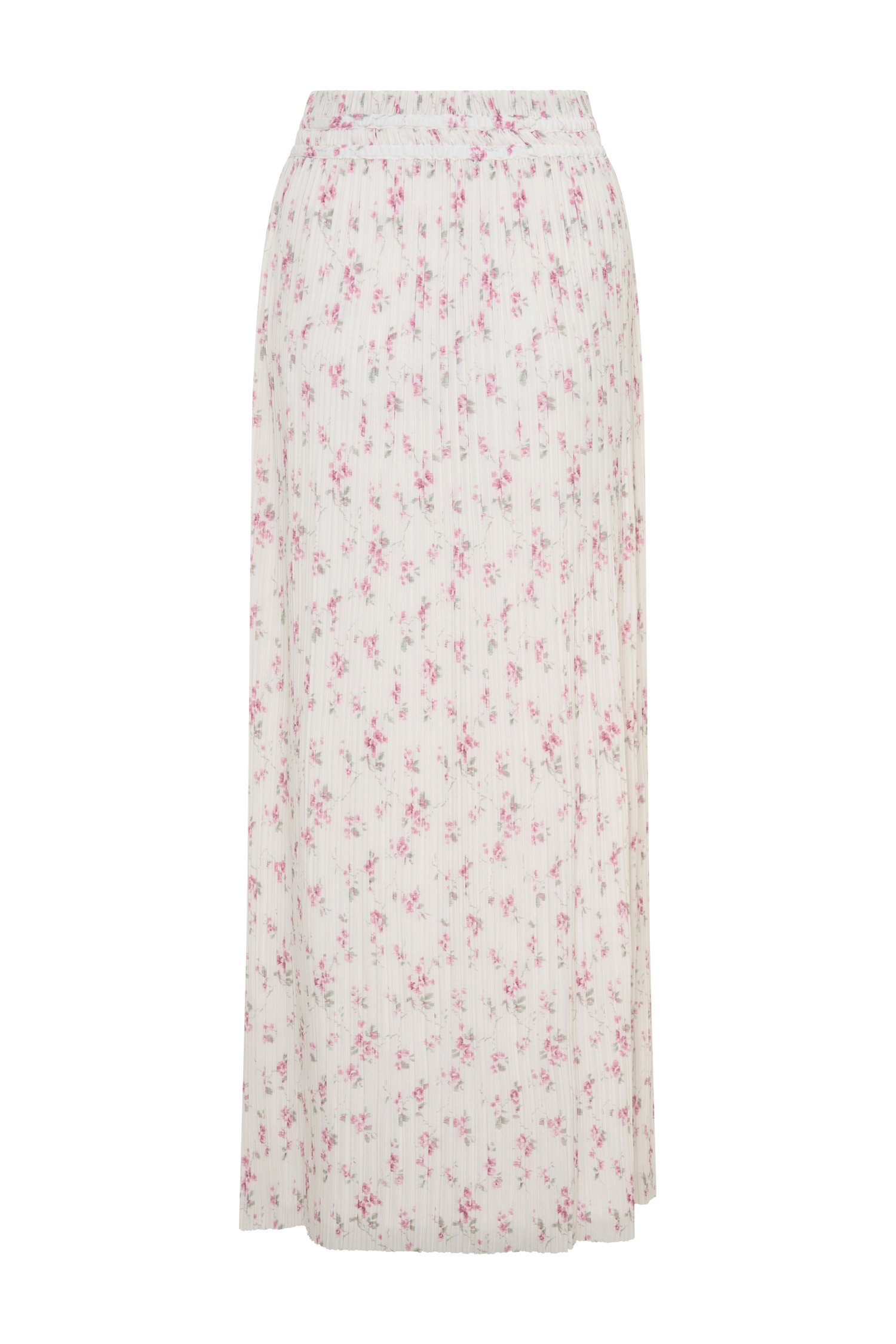 Amaris Gathered Plisse Maxi Skirt - Floral Ditsy Print #10