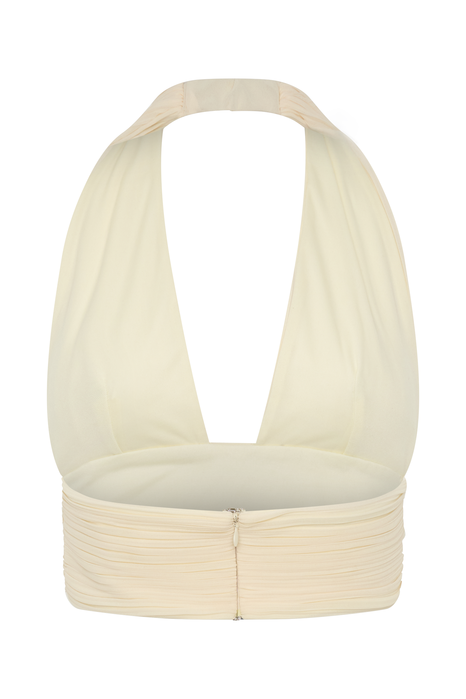 Amaris Sleeveless Plisse Halter Top - Lemon #8